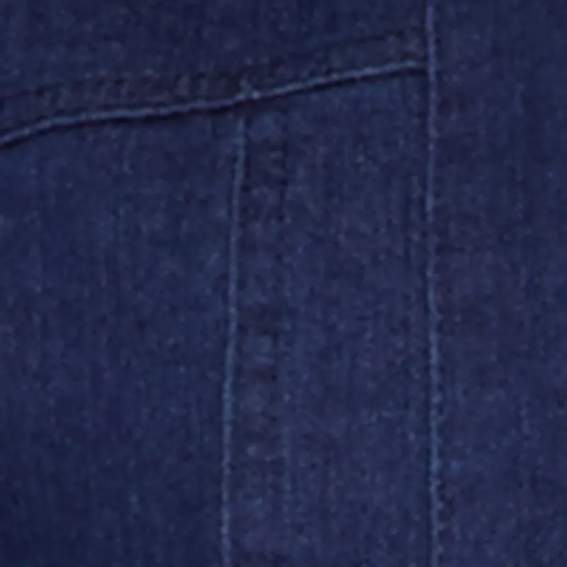 Denim Long Sleeve Collared Zip Front Jacket sold by Rainbow product image thumbnail 4