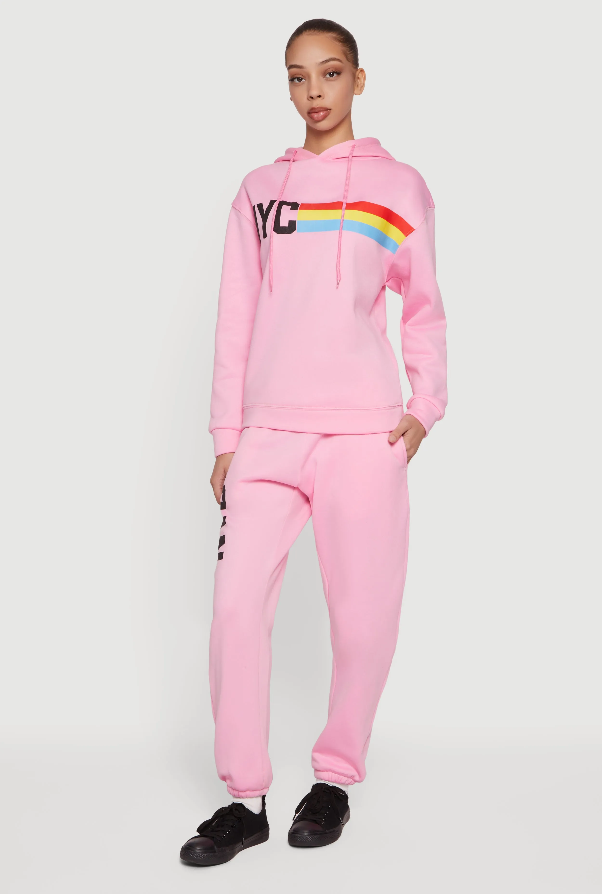 NYC Graphic Pull On Sweatpants sold by Rainbow