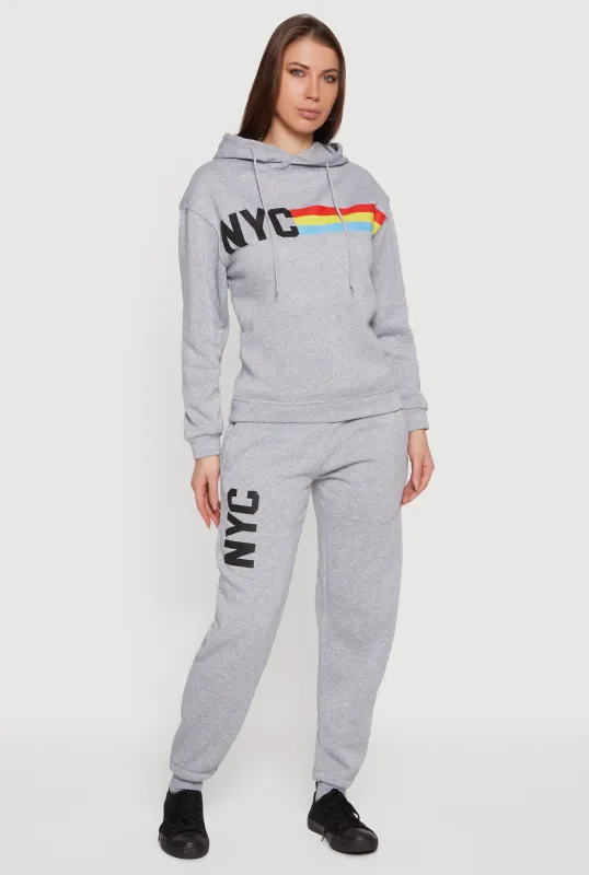 NYC Graphic Pull On Sweatpants sold by Rainbow
