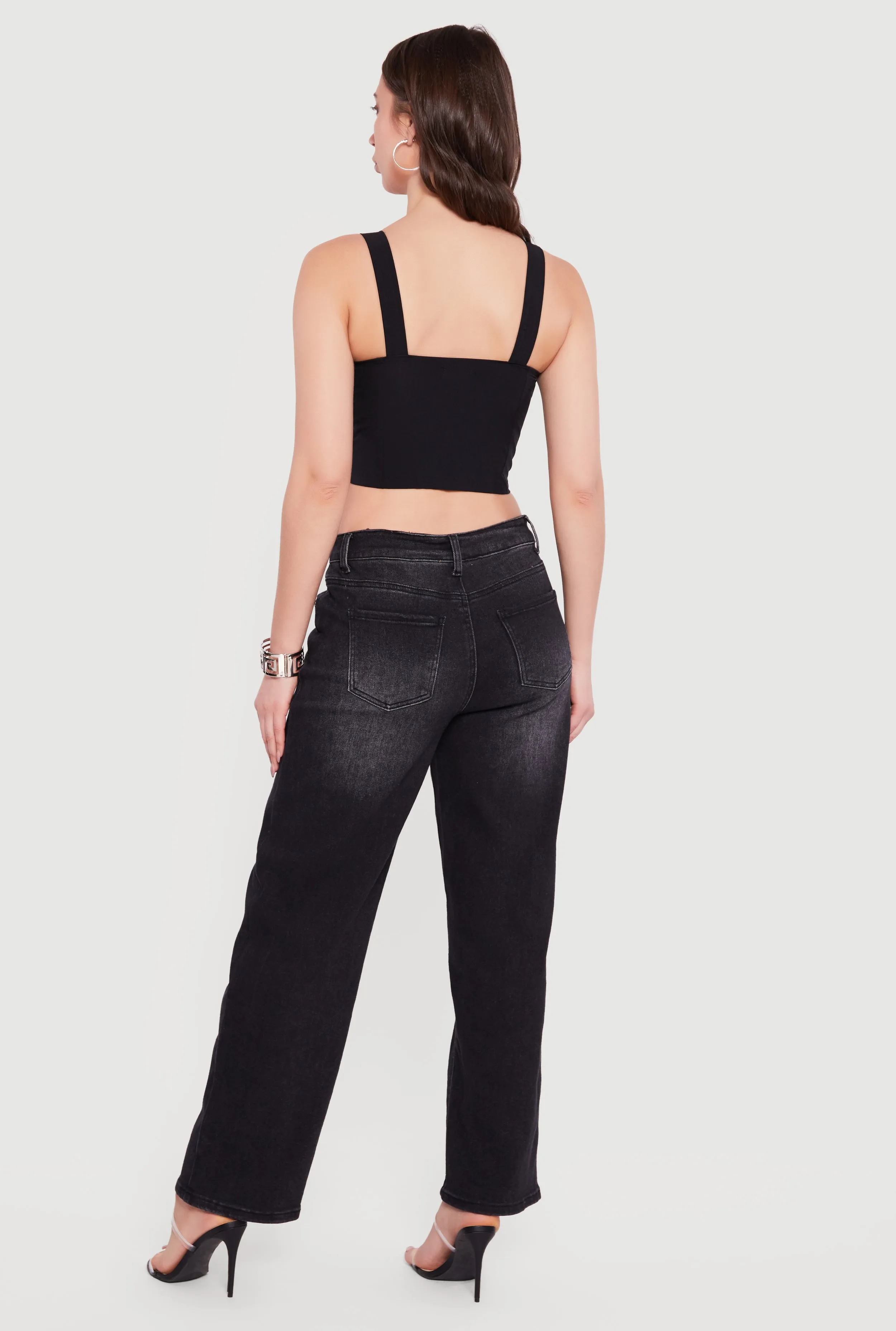 Zip Front Utility Overall Crop Top sold by Rainbow product image thumbnail 5