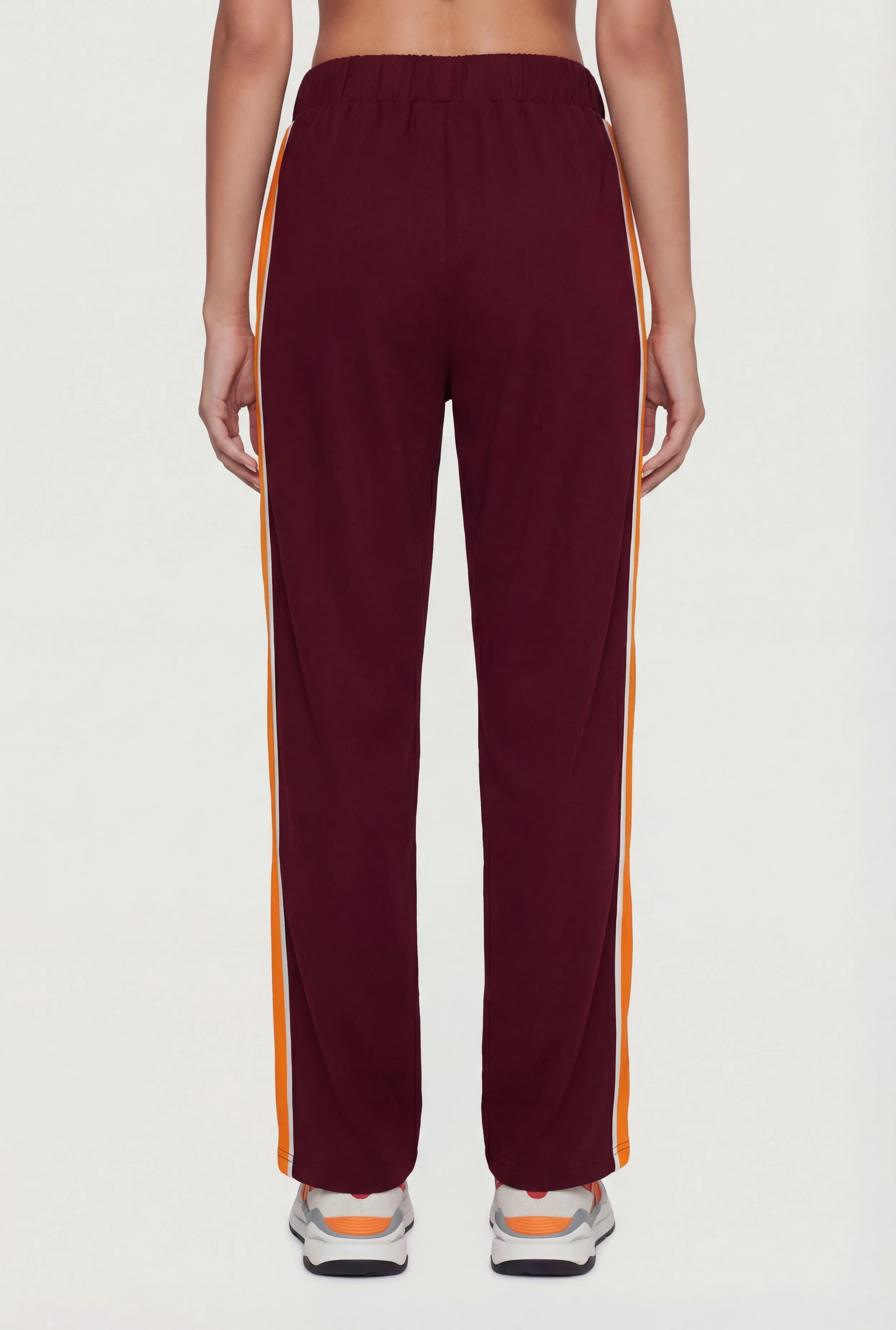 High Waisted Wide Leg Side Stripe Track Pants sold by Rainbow product image thumbnail 5