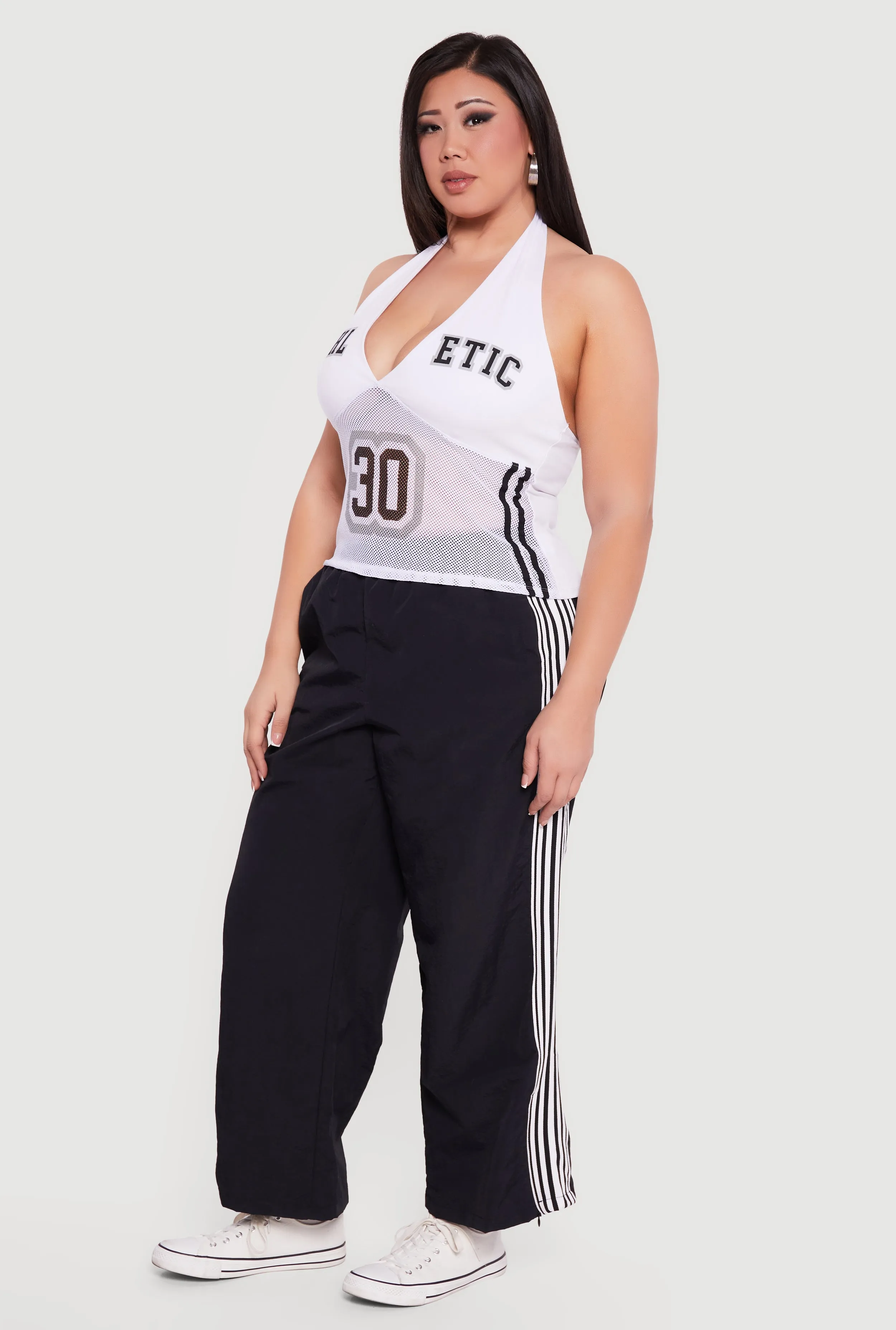 Plus Size Graphic Varsity Halter Top sold by Rainbow product image thumbnail 3