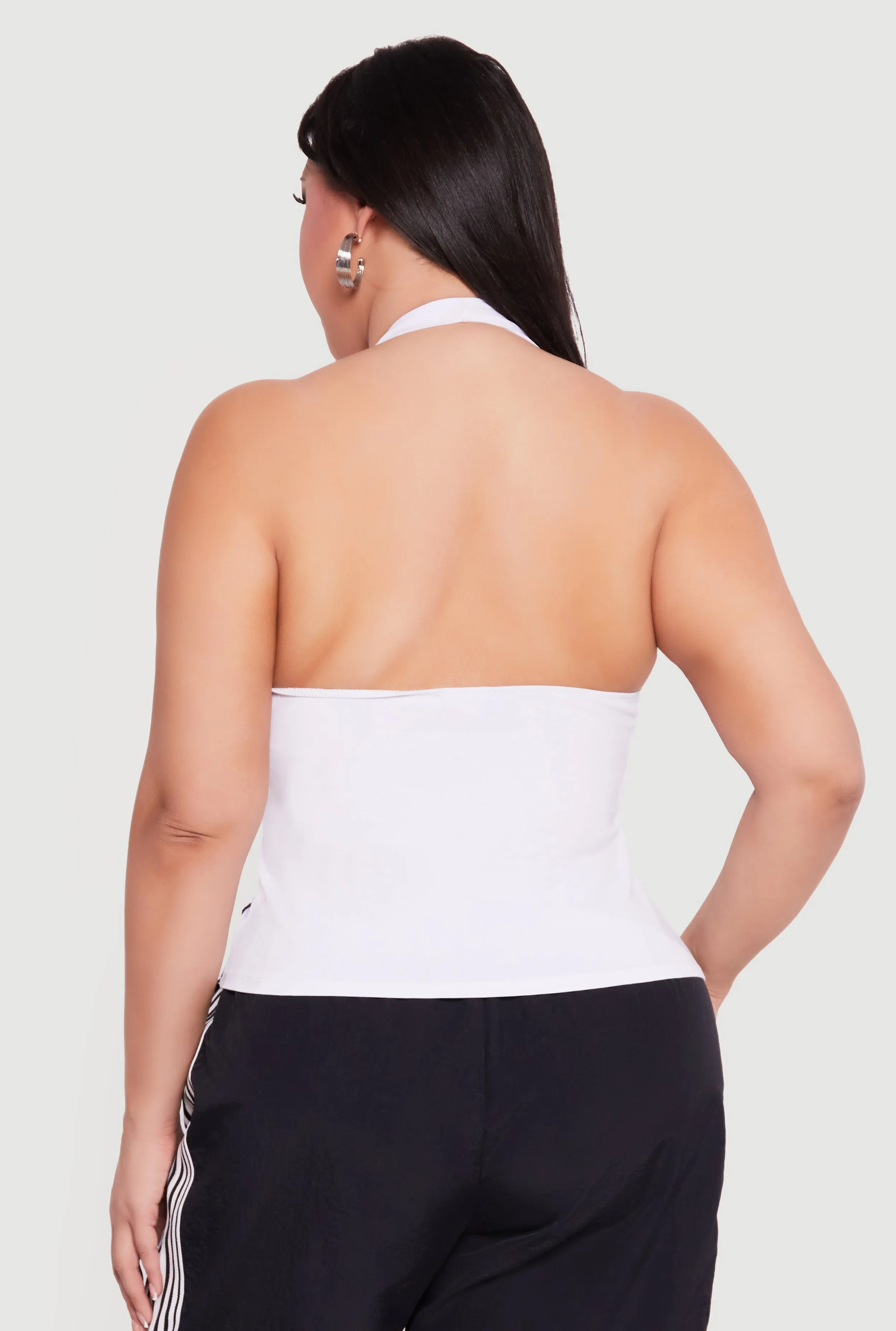 Plus Size Graphic Varsity Halter Top sold by Rainbow product image thumbnail 5