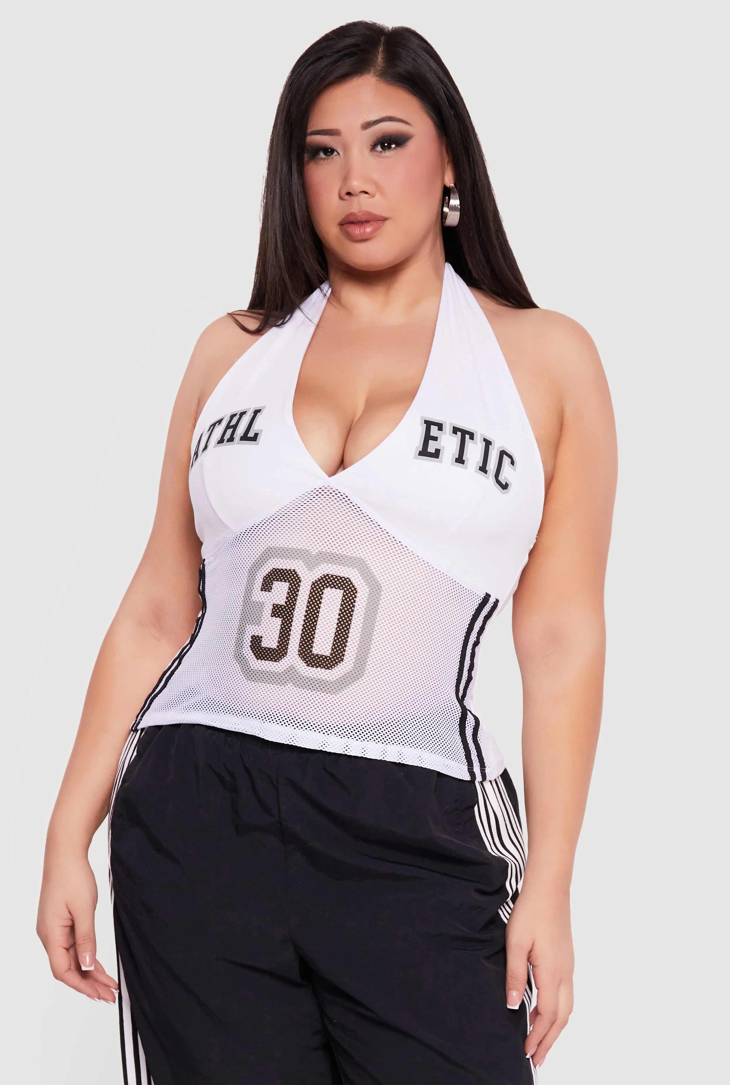 Plus Size Graphic Varsity Halter Top sold by Rainbow product image thumbnail 2