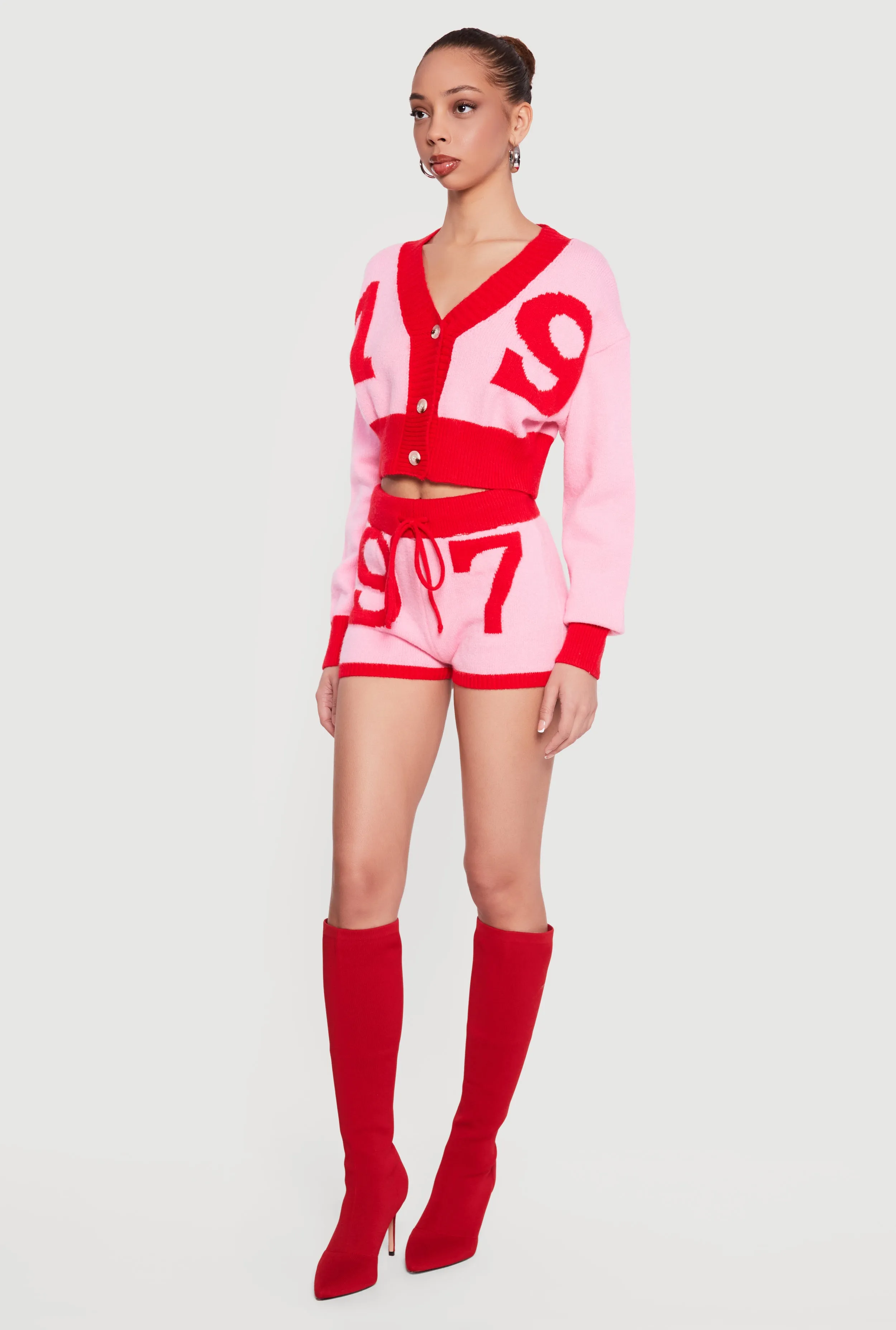 97 Graphic Contrast Trim Shorts sold by Rainbow product image thumbnail 2