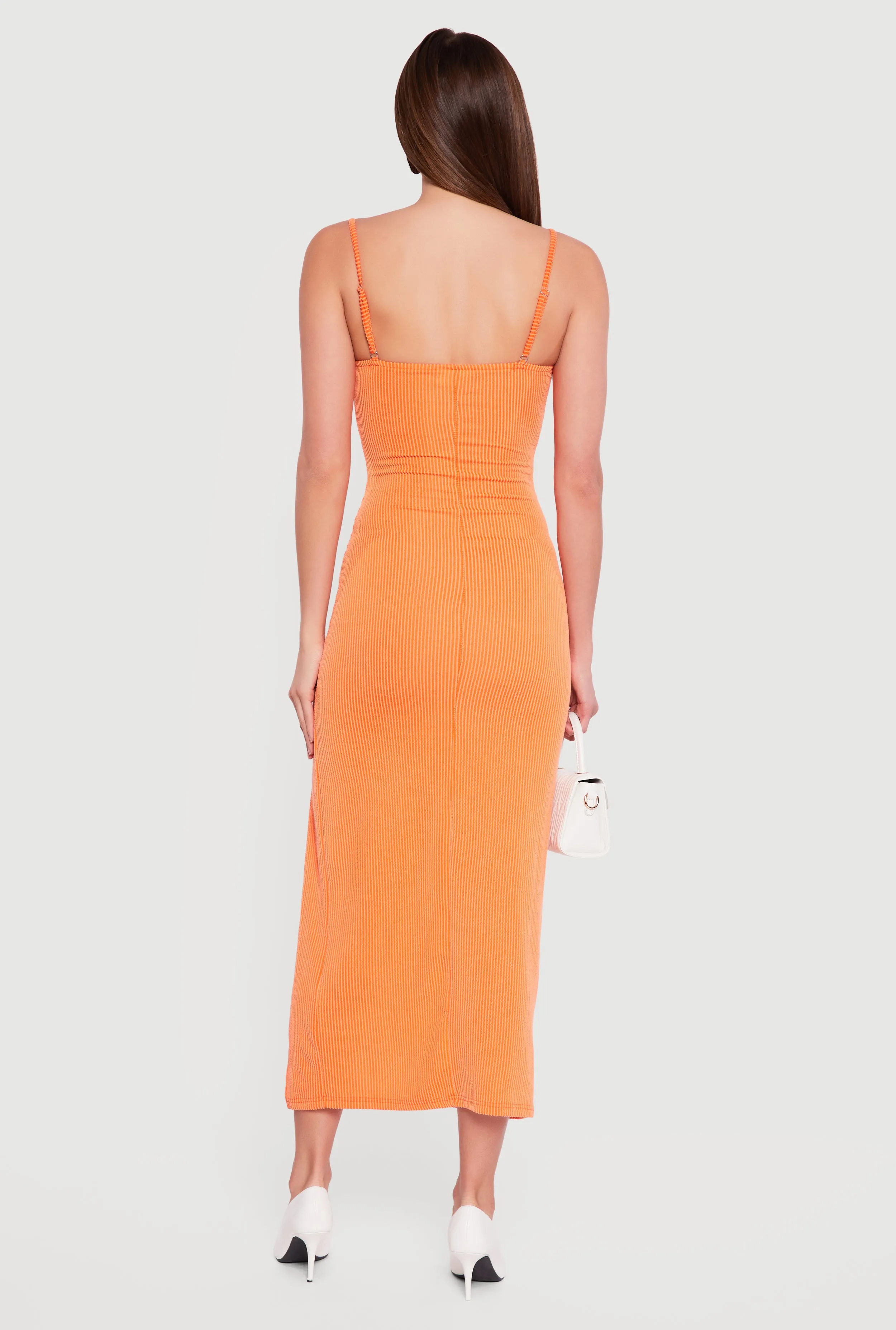 Rib Knit Sweetheart Maxi Cami Dress sold by Rainbow product image thumbnail 3