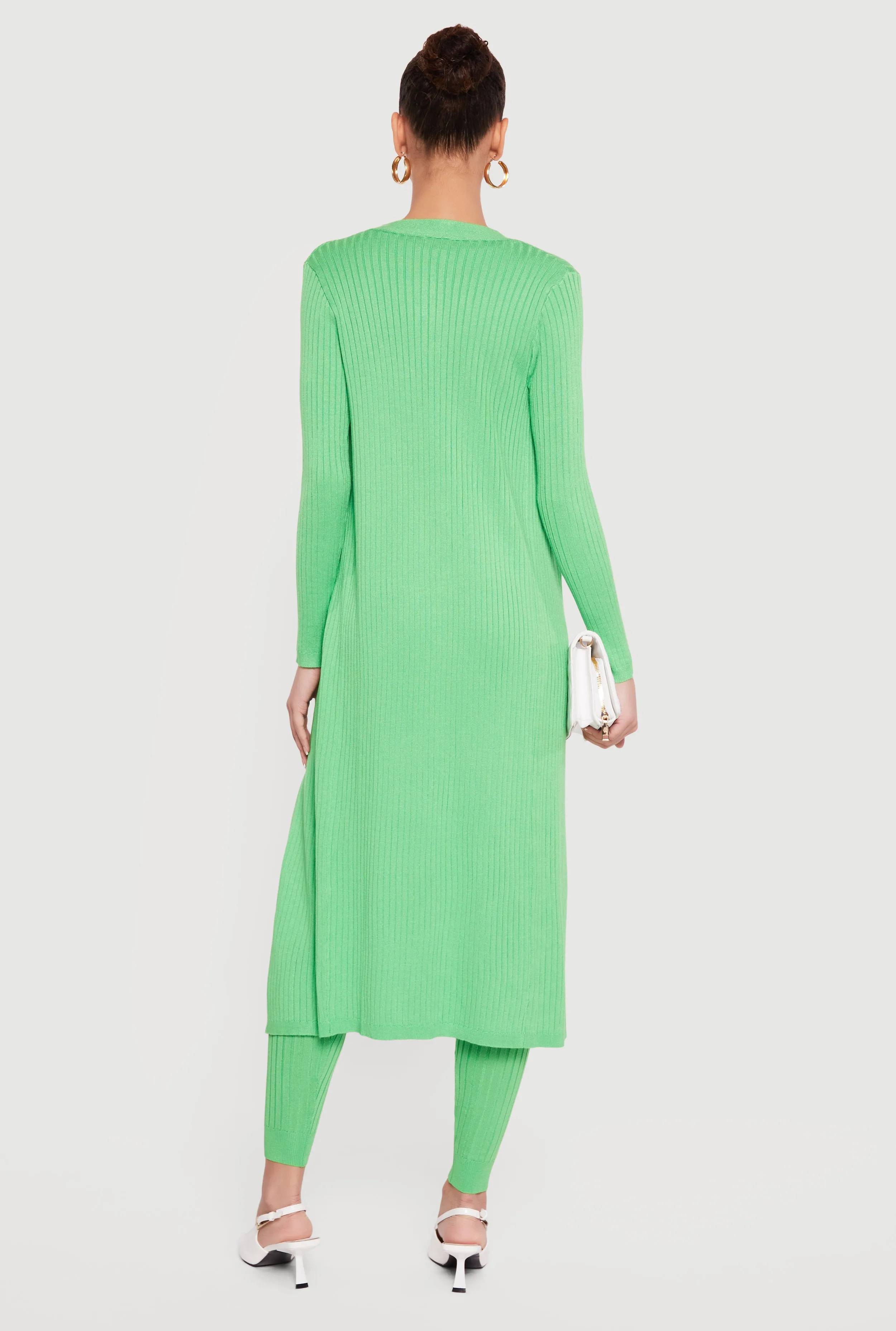 Daisy Ribbed Knit Open Front Duster sold by Rainbow product image thumbnail 3