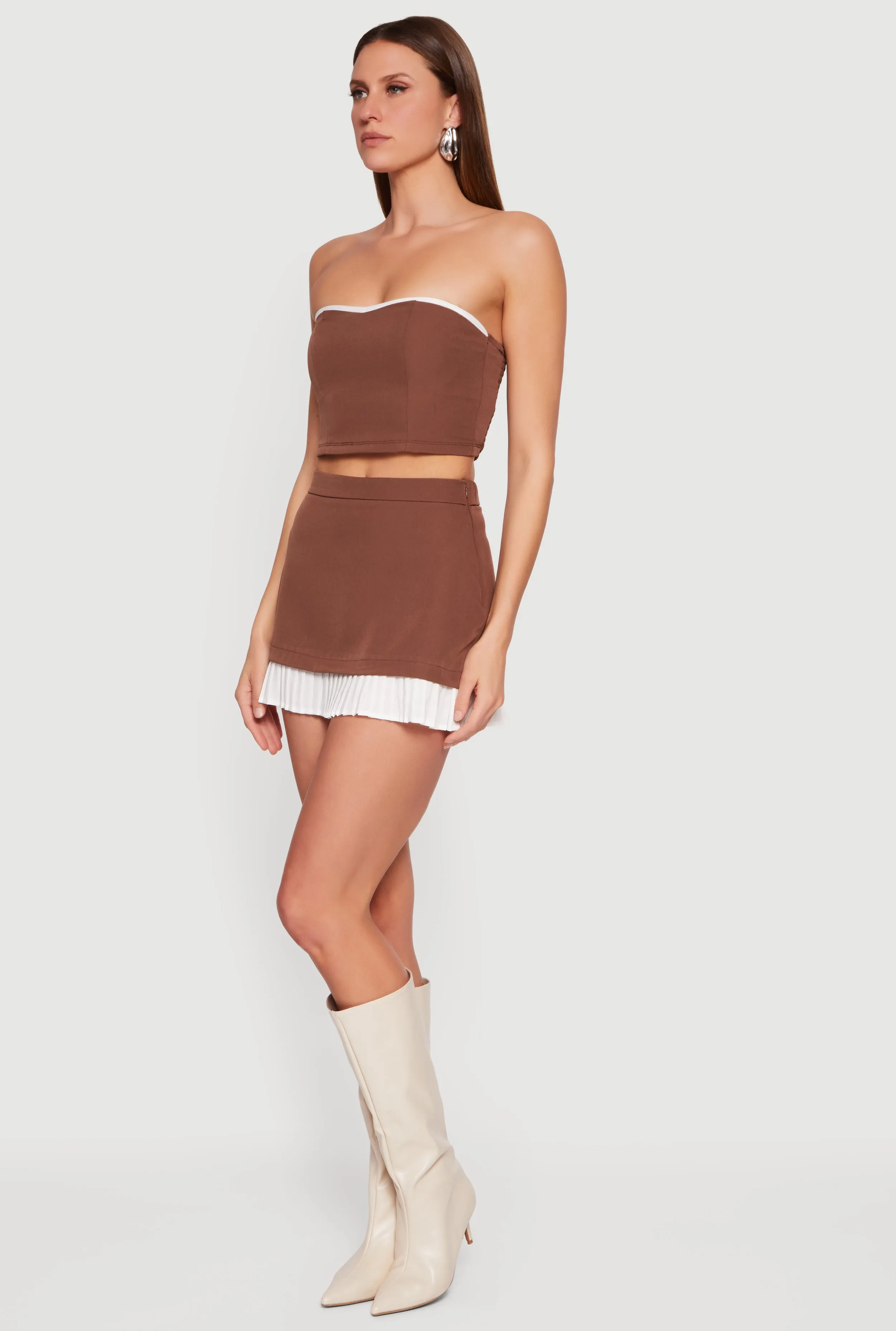 Contrast Trim Crop Tube Top sold by Rainbow product image thumbnail 3