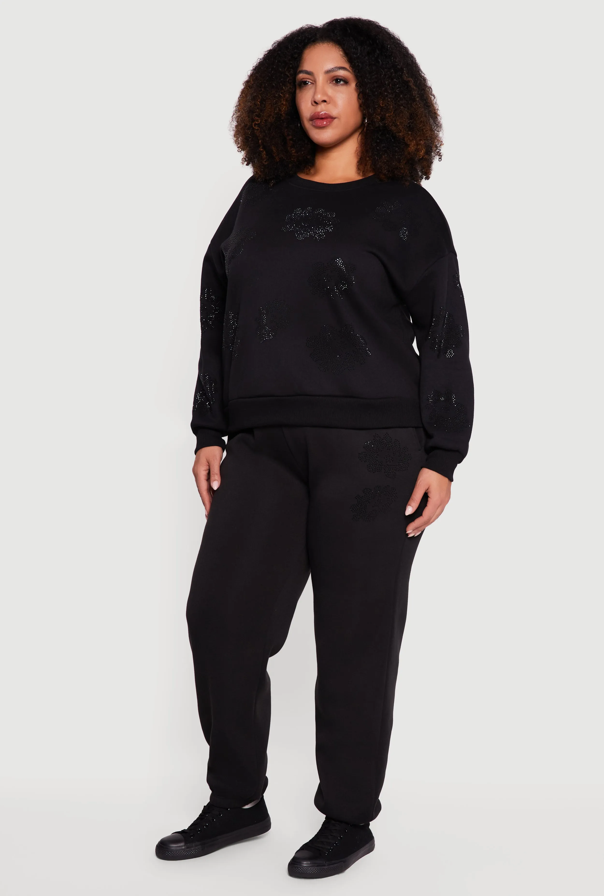 Plus Size Rhinestone Graphic Pullover Sweatshirt sold by Rainbow product image thumbnail 3