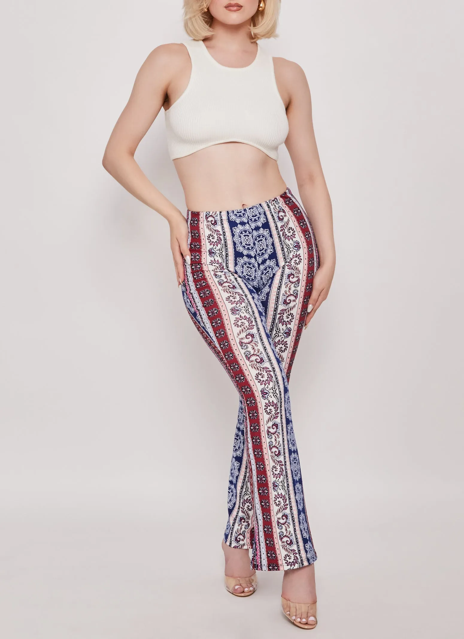 Border Boho Print Pants sold by Rainbow