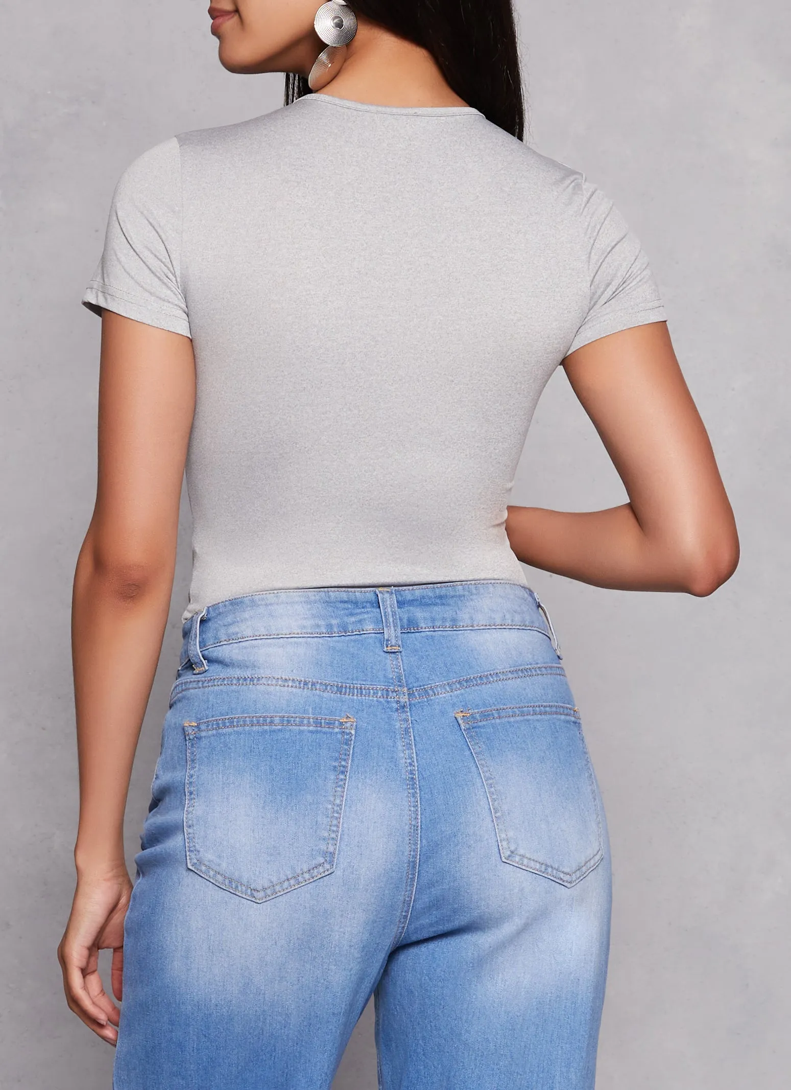 Daisy Double Lined Crew Neck Bodysuit sold by Rainbow product image thumbnail 3