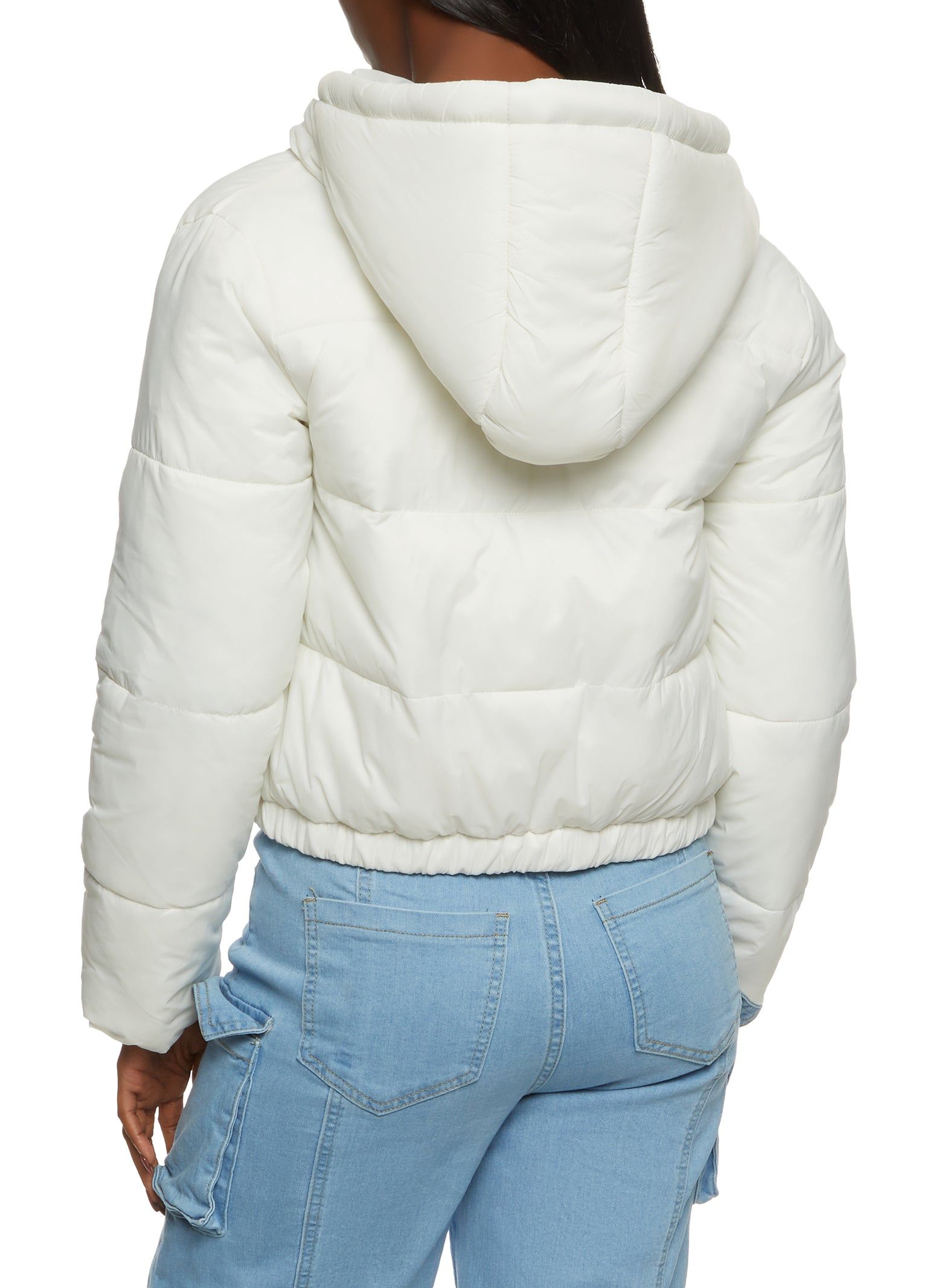 Hooded Zip Front Puffer Jacket sold by Rainbow product image thumbnail 3