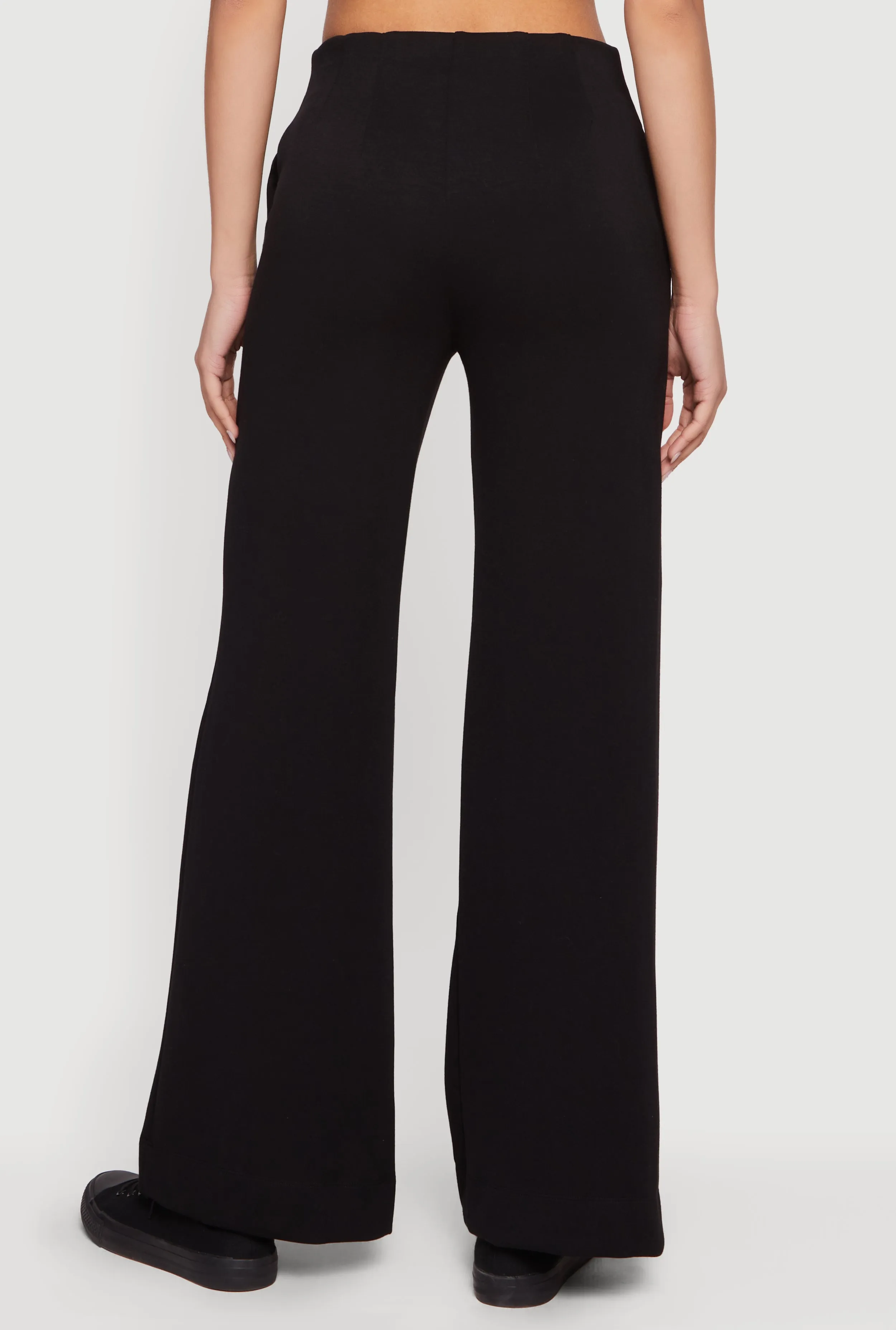 High Waisted Pintuck Detail Straight Leg Pants sold by Rainbow product image thumbnail 5