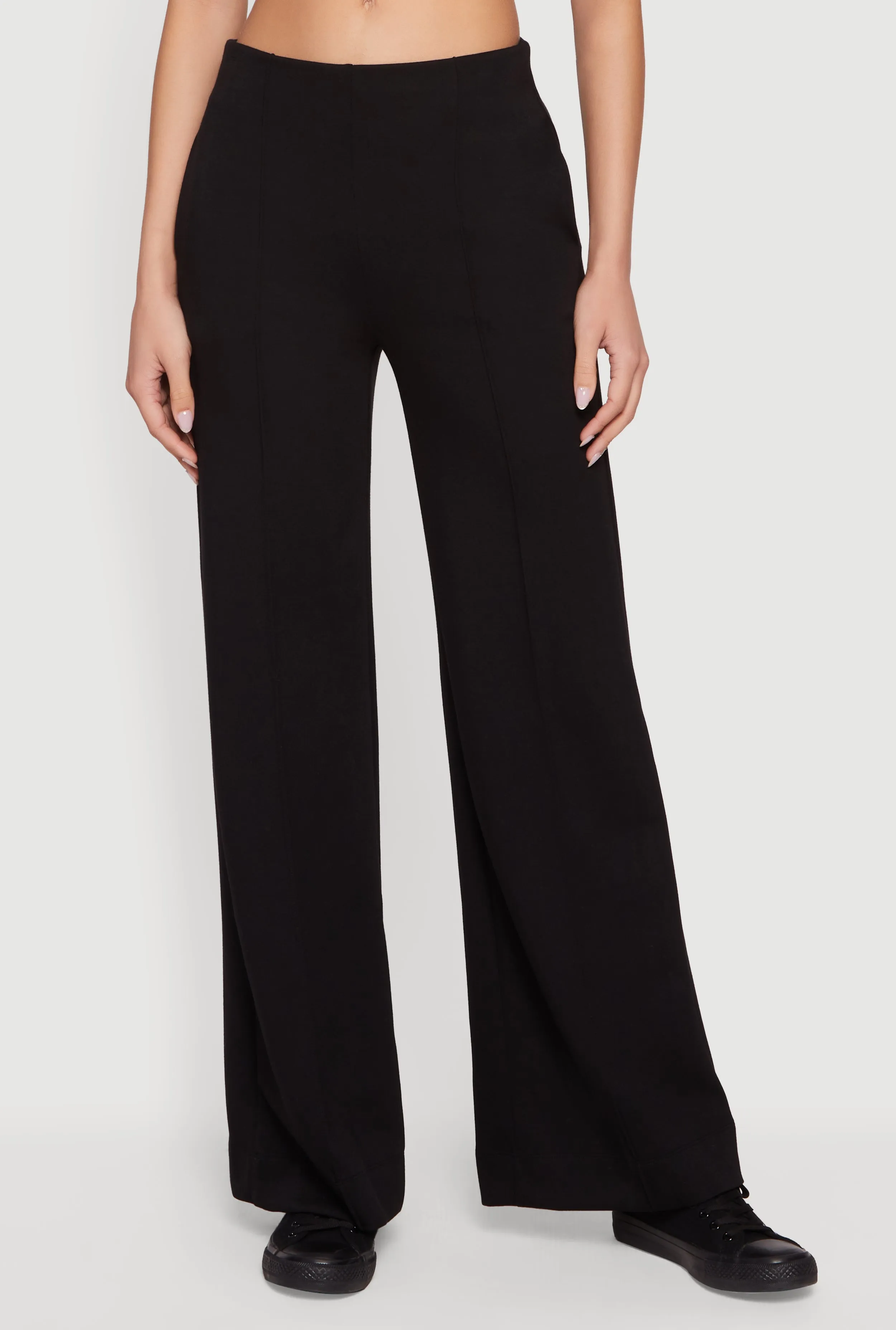 High Waisted Pintuck Detail Straight Leg Pants sold by Rainbow product image thumbnail 3
