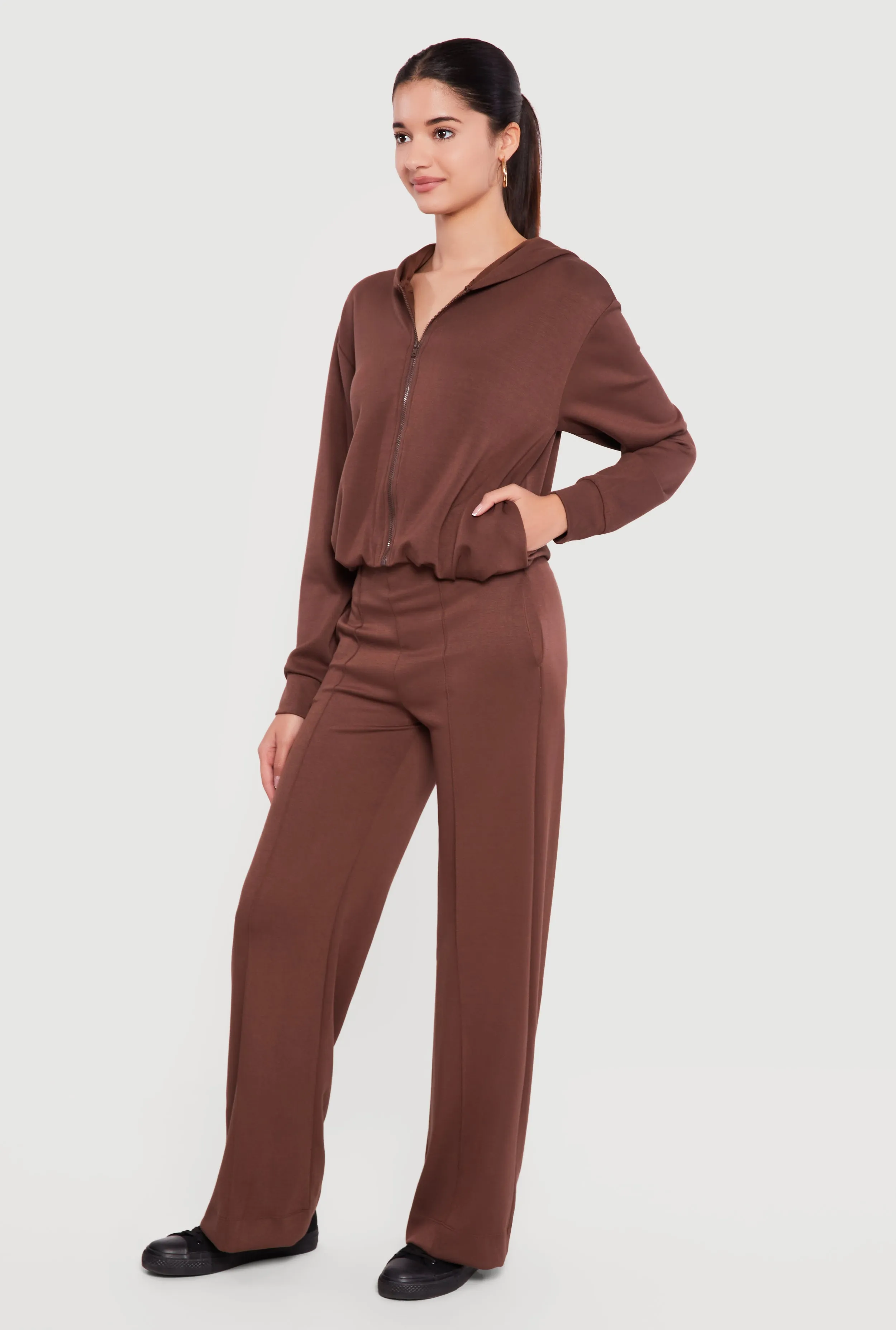 High Waisted Pintuck Detail Straight Leg Pants sold by Rainbow product image thumbnail 2