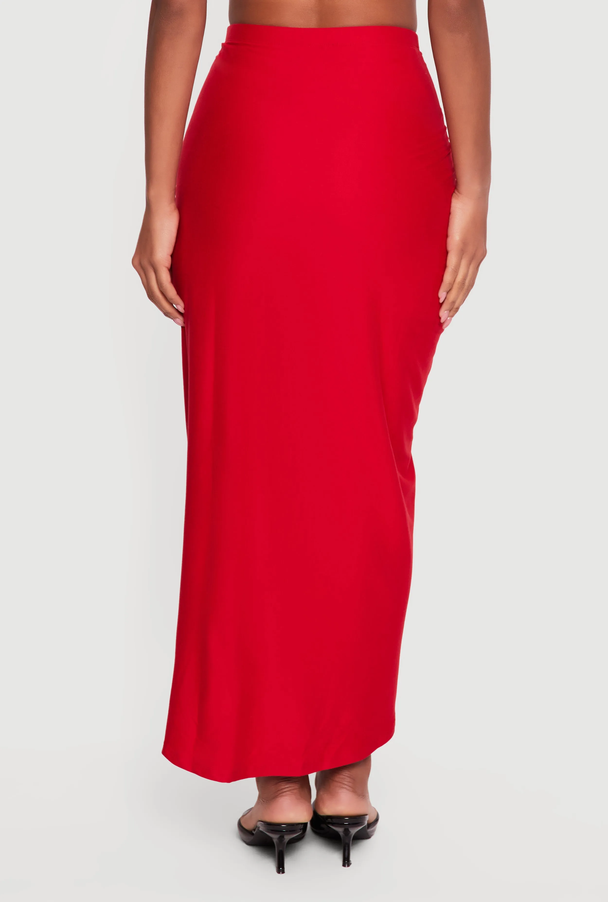 Ruched Tulip Hem Maxi Skirt sold by Rainbow product image thumbnail 5