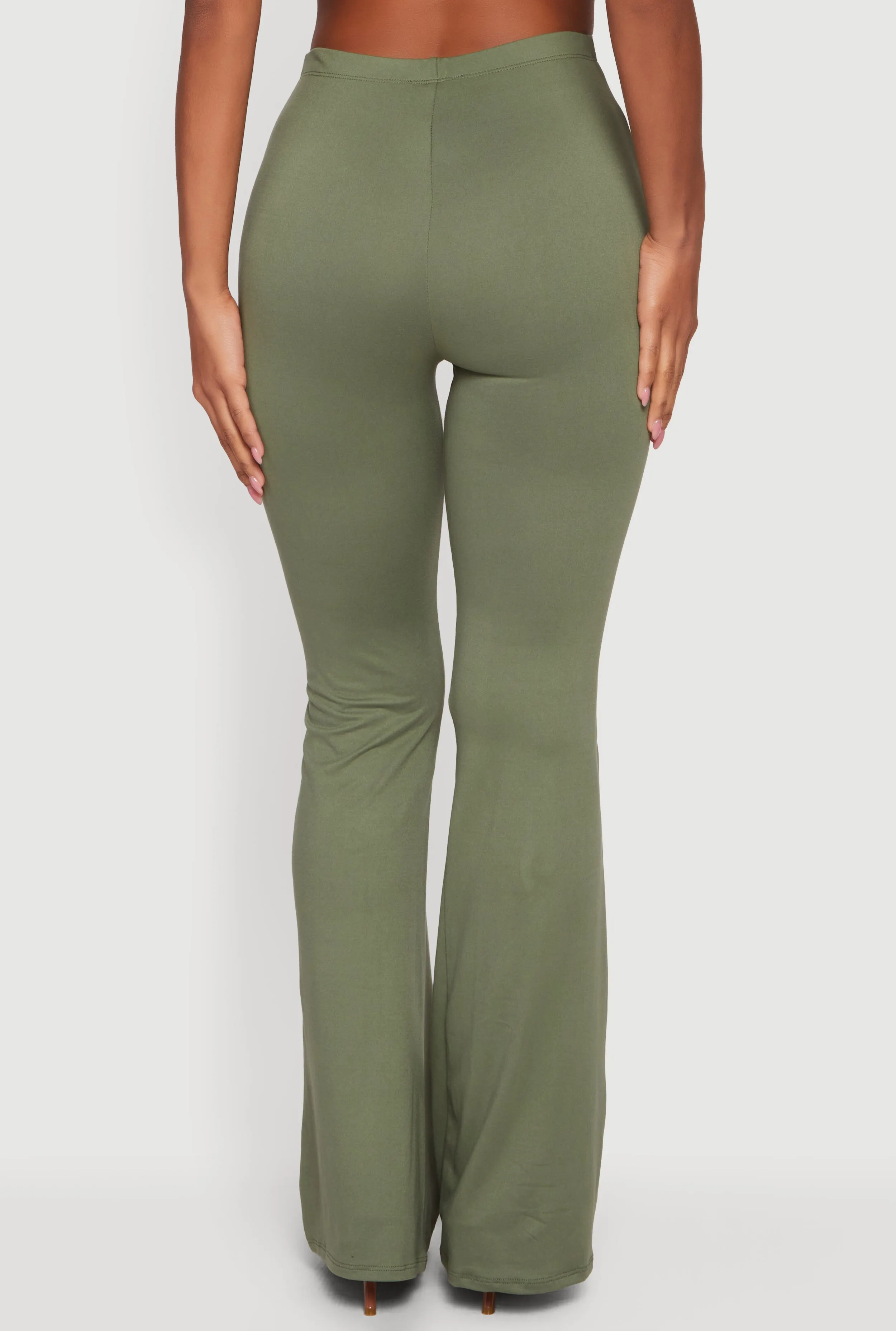 Soft Knit High Waisted Pull On Flare Pants sold by Rainbow product image thumbnail 5