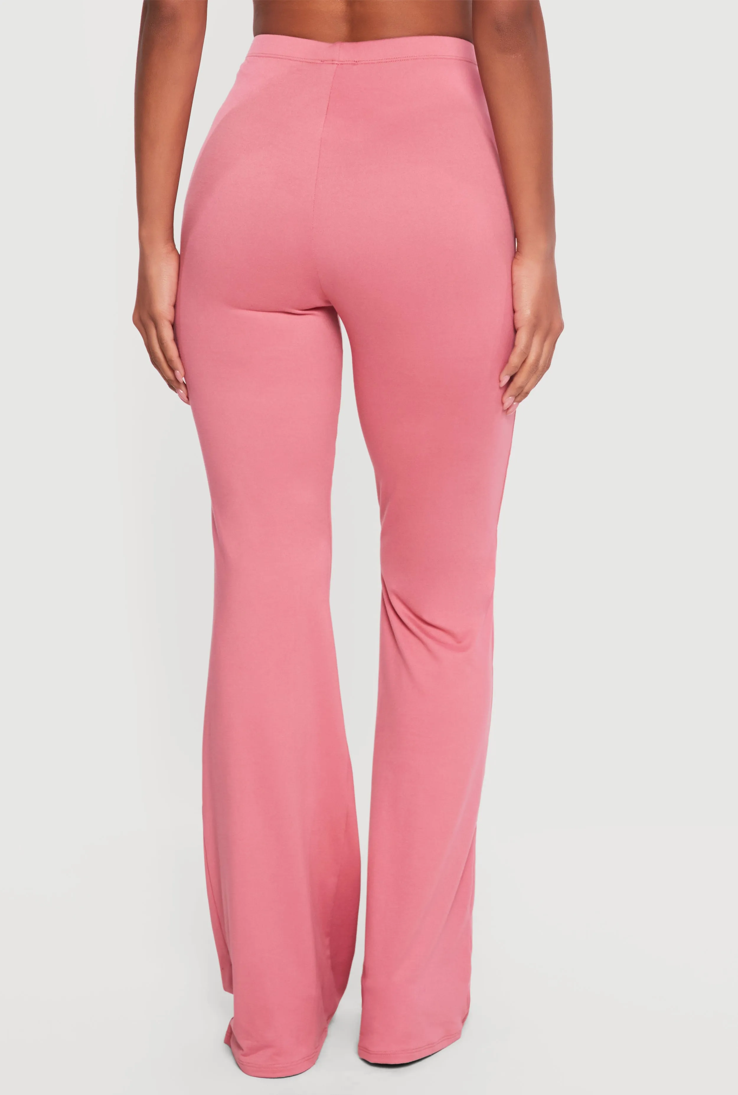 Soft Knit High Waisted Pull On Flare Pants sold by Rainbow product image thumbnail 5