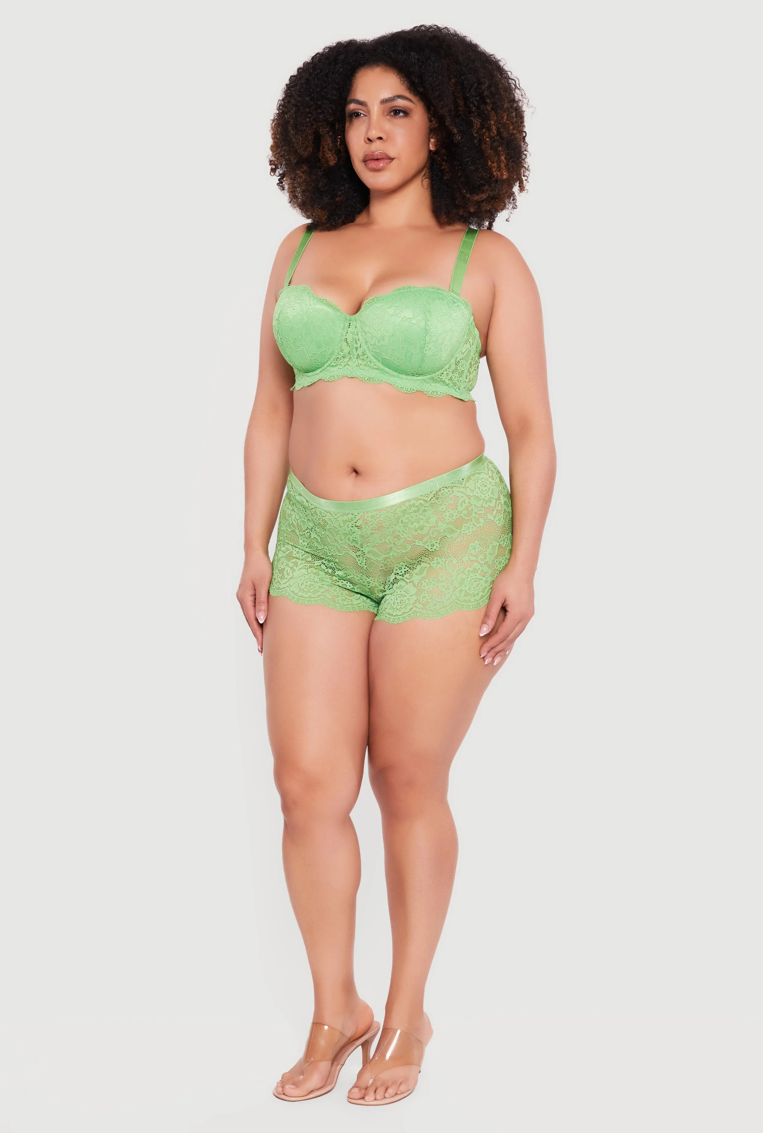 Plus Size Lace Balconette Bra | Convertible to Strapless sold by Rainbow product image thumbnail 3