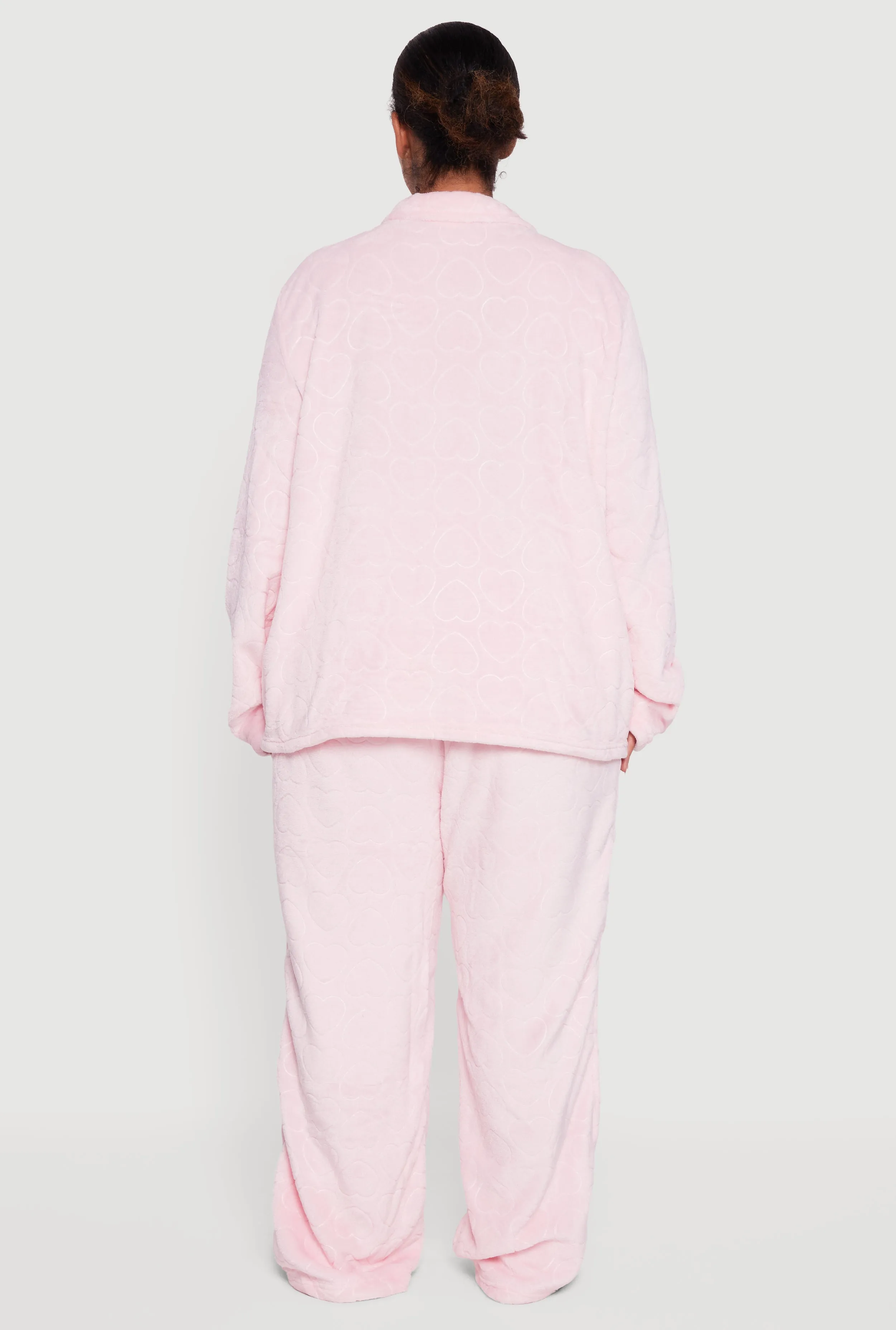 Plus Size Patterned Plush Pajama Gift Set sold by Rainbow product image thumbnail 5