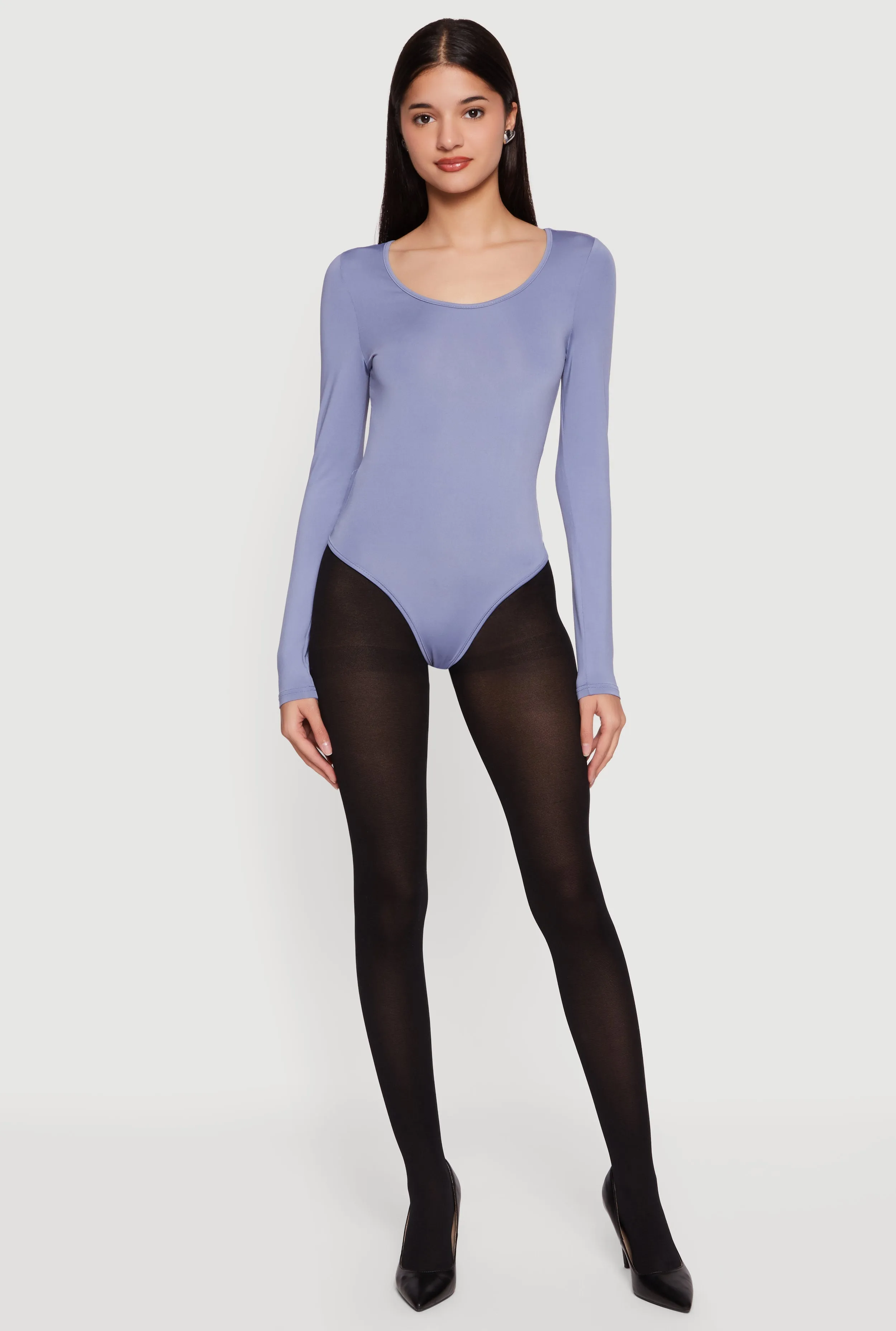 Basic Long Sleeve Scoop Neck Bodysuit sold by Rainbow product image thumbnail 2