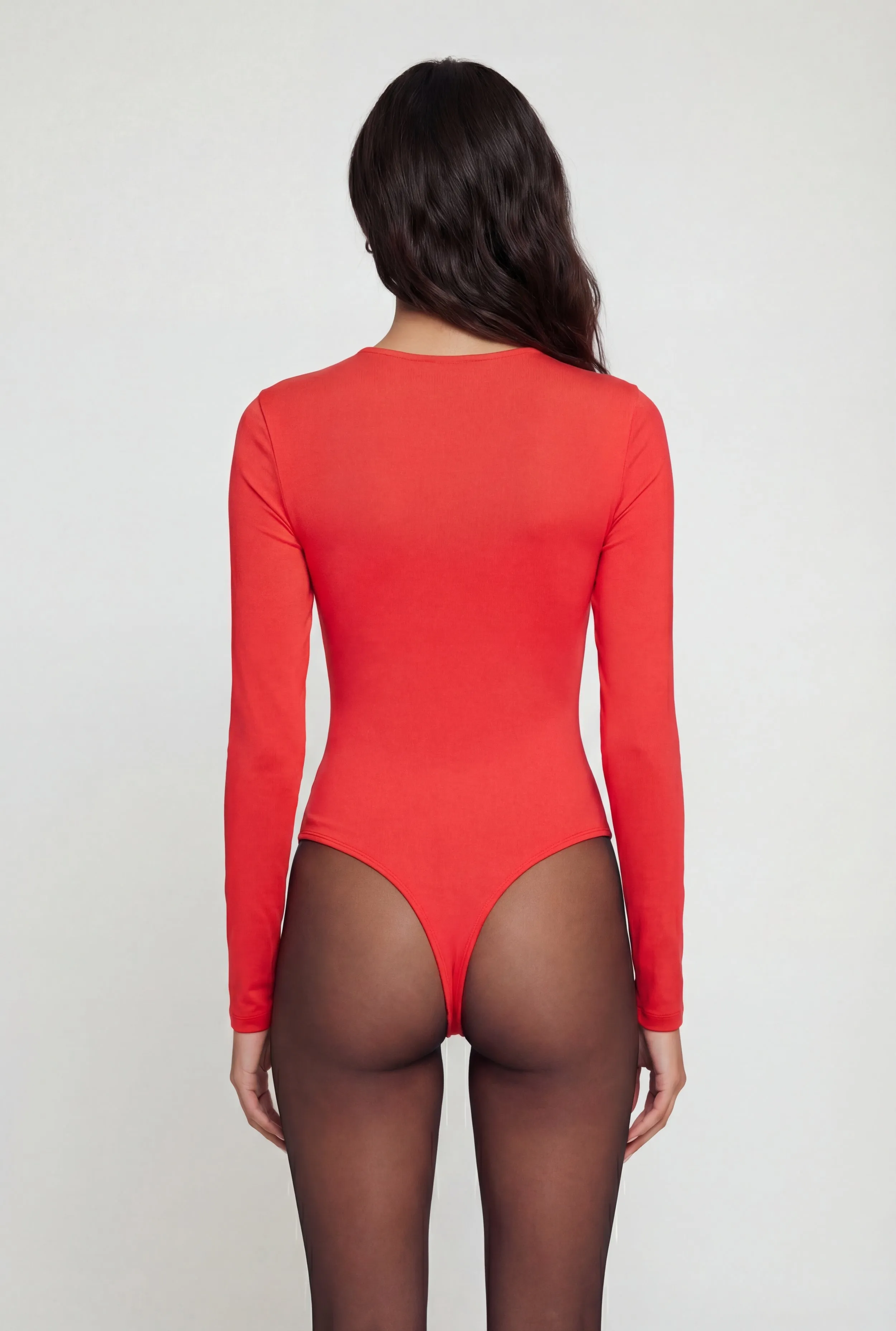Basic Long Sleeve Scoop Neck Bodysuit sold by Rainbow product image thumbnail 5