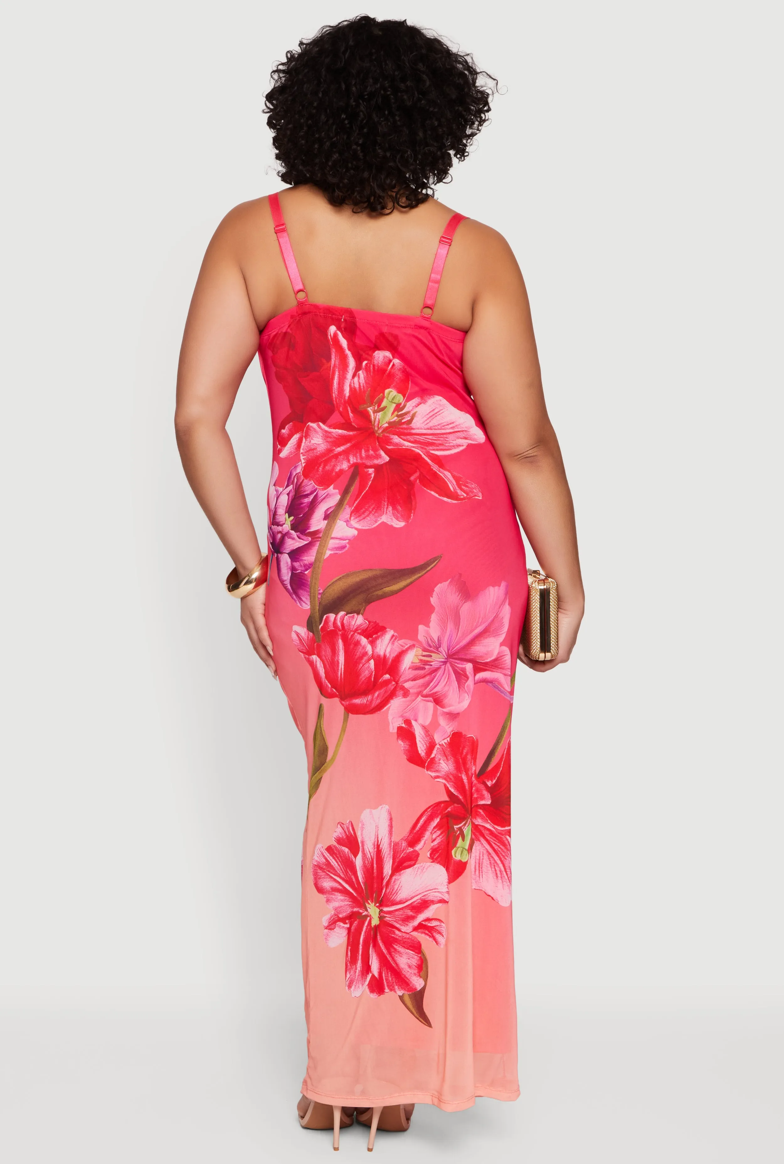 Plus Size Almost Famous Sweetheart Cowl Neck Floral Bustier Dress sold by Rainbow product image thumbnail 3
