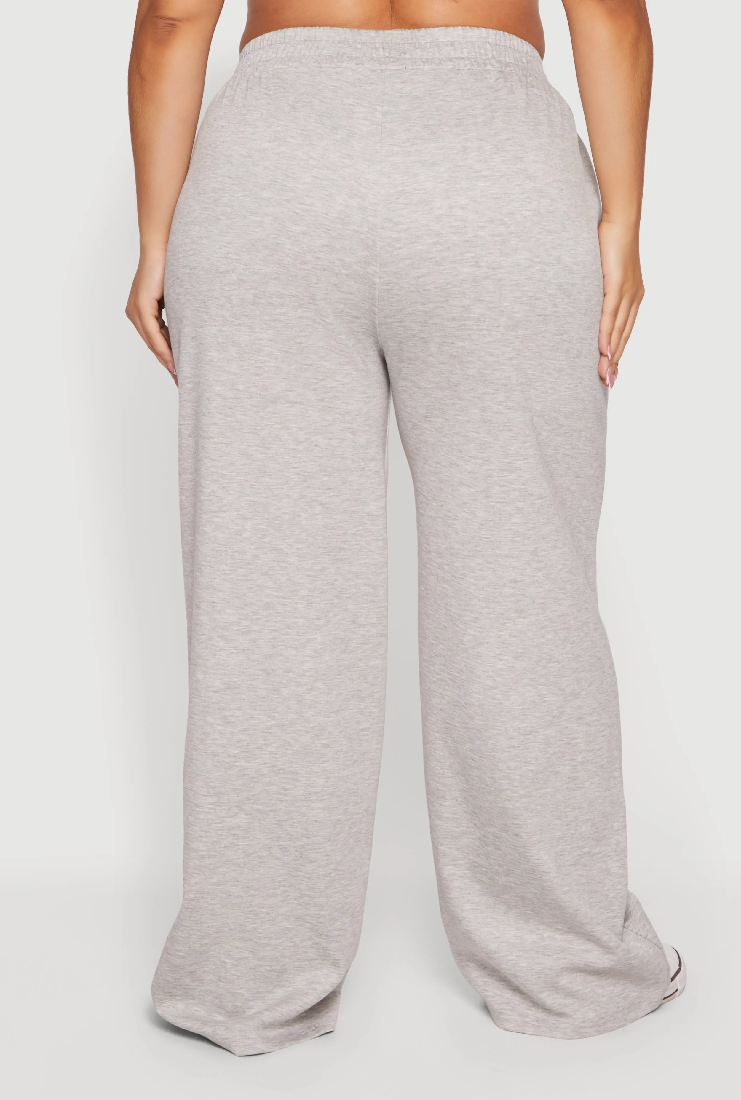 Plus Size Pull On High Waisted Wide Leg Sweatpants sold by Rainbow product image thumbnail 3