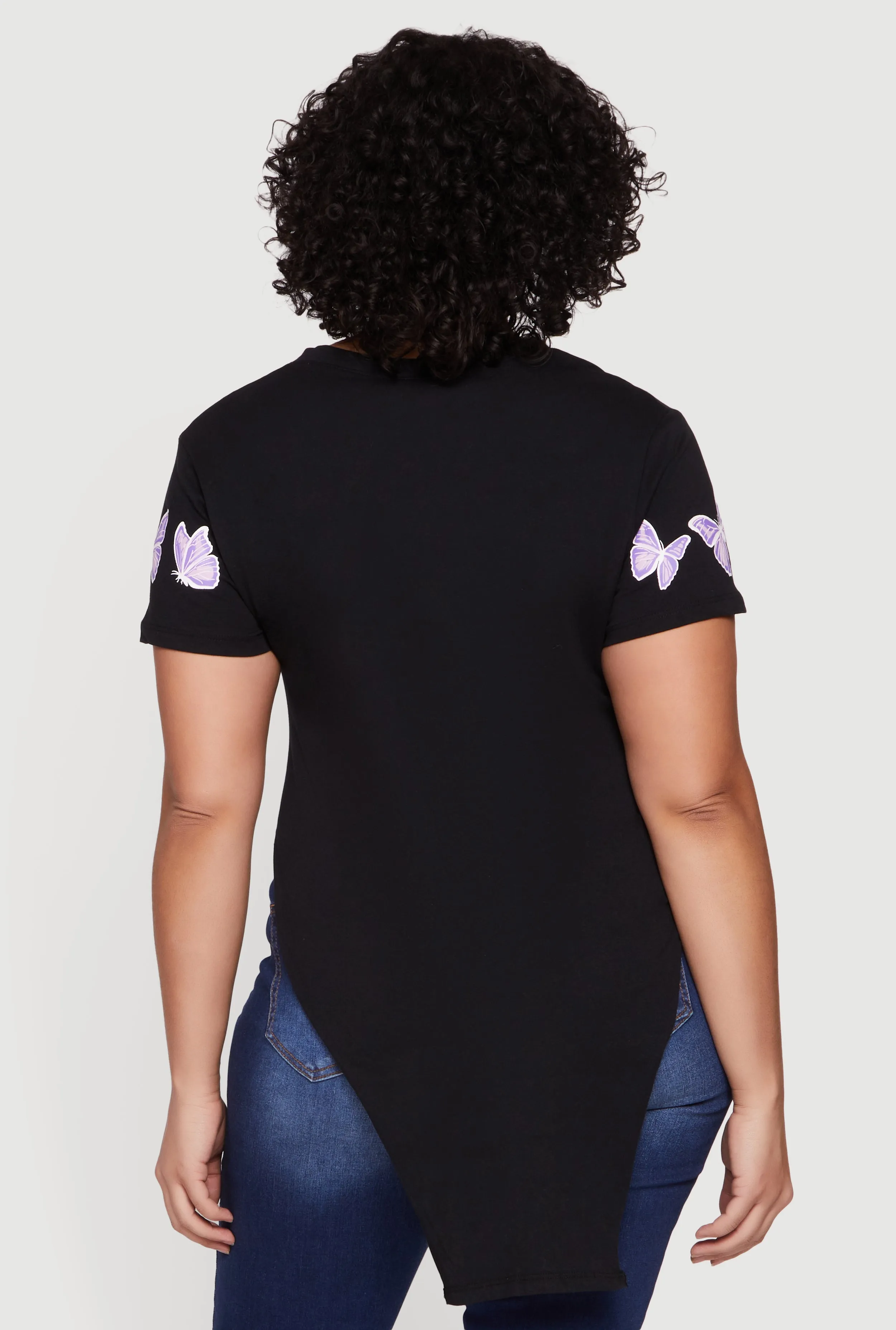 Plus Size God Is Within Her She Will Not Fail Knot Front Tee sold by Rainbow product image thumbnail 5