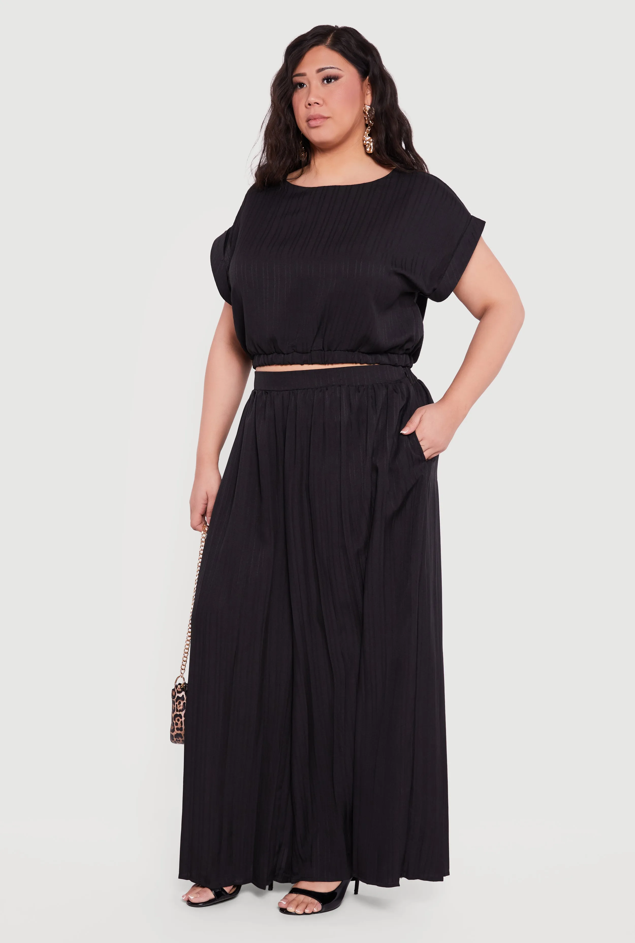 Plus Size Pleated Palazzo Pants sold by Rainbow product image thumbnail 2