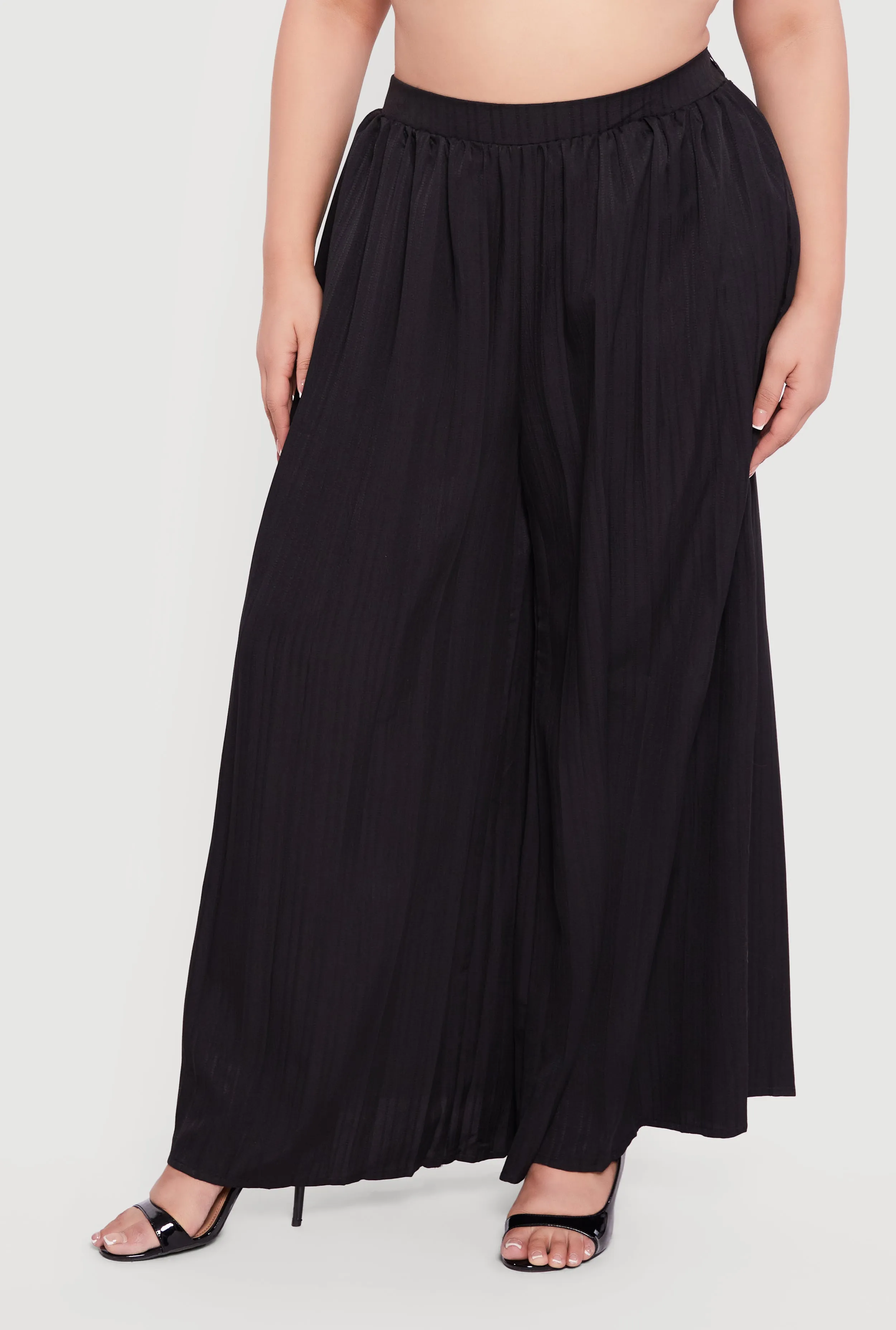 Plus Size Pleated Palazzo Pants sold by Rainbow product image thumbnail 3