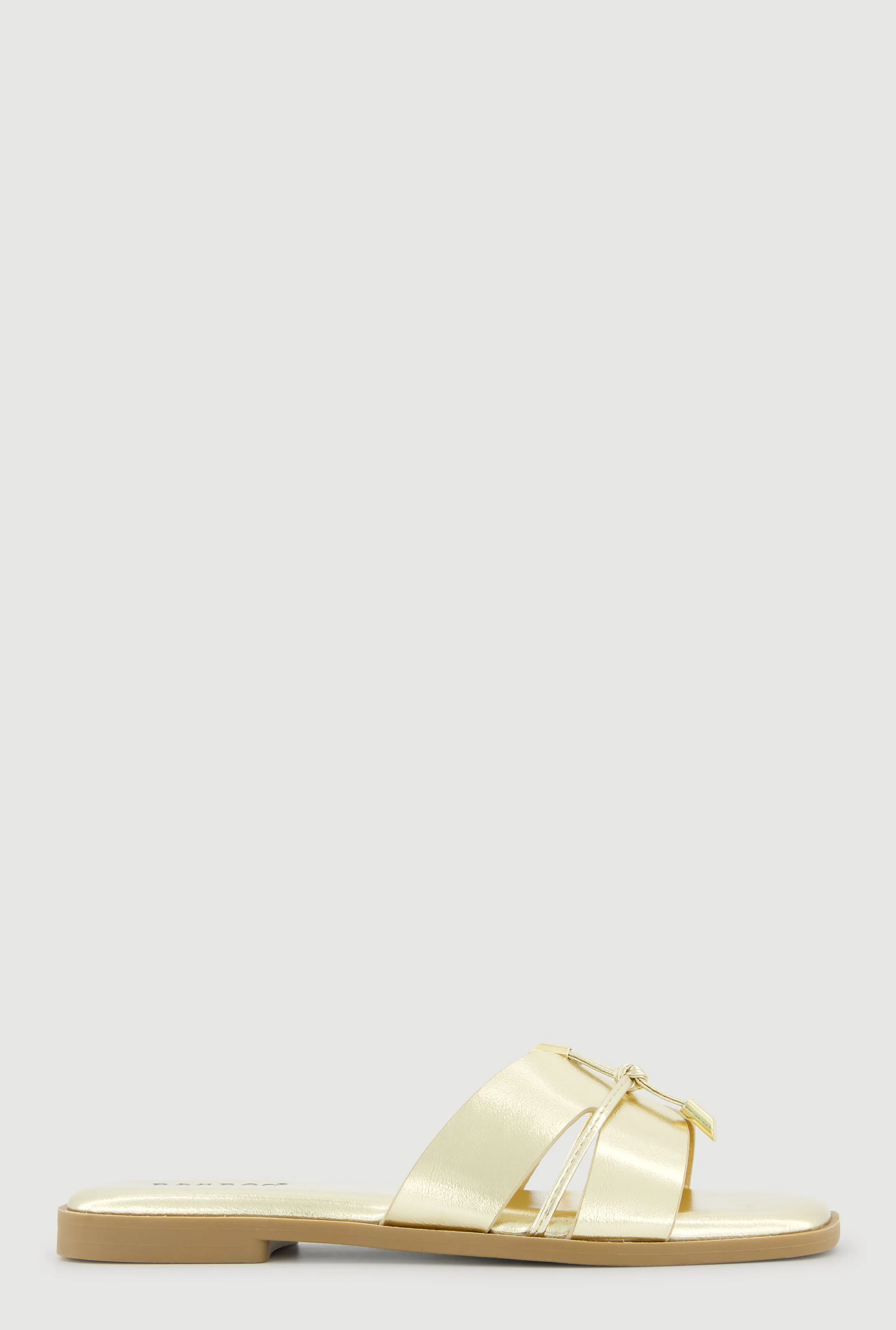 Tie Knot Detail Cut Out Band Slide Sandals sold by Rainbow product image thumbnail 2