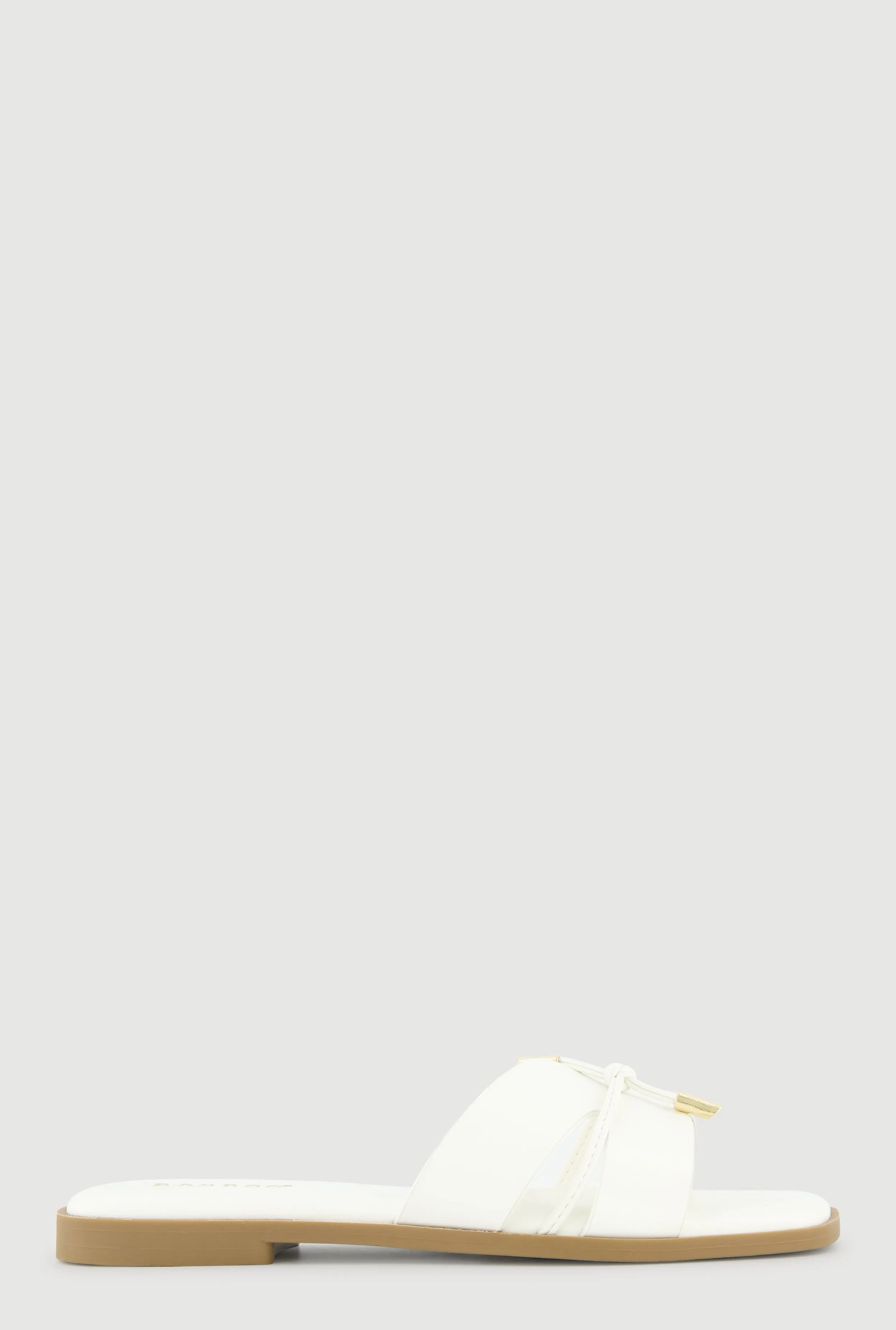 Tie Knot Detail Cut Out Band Slide Sandals sold by Rainbow product image thumbnail 2