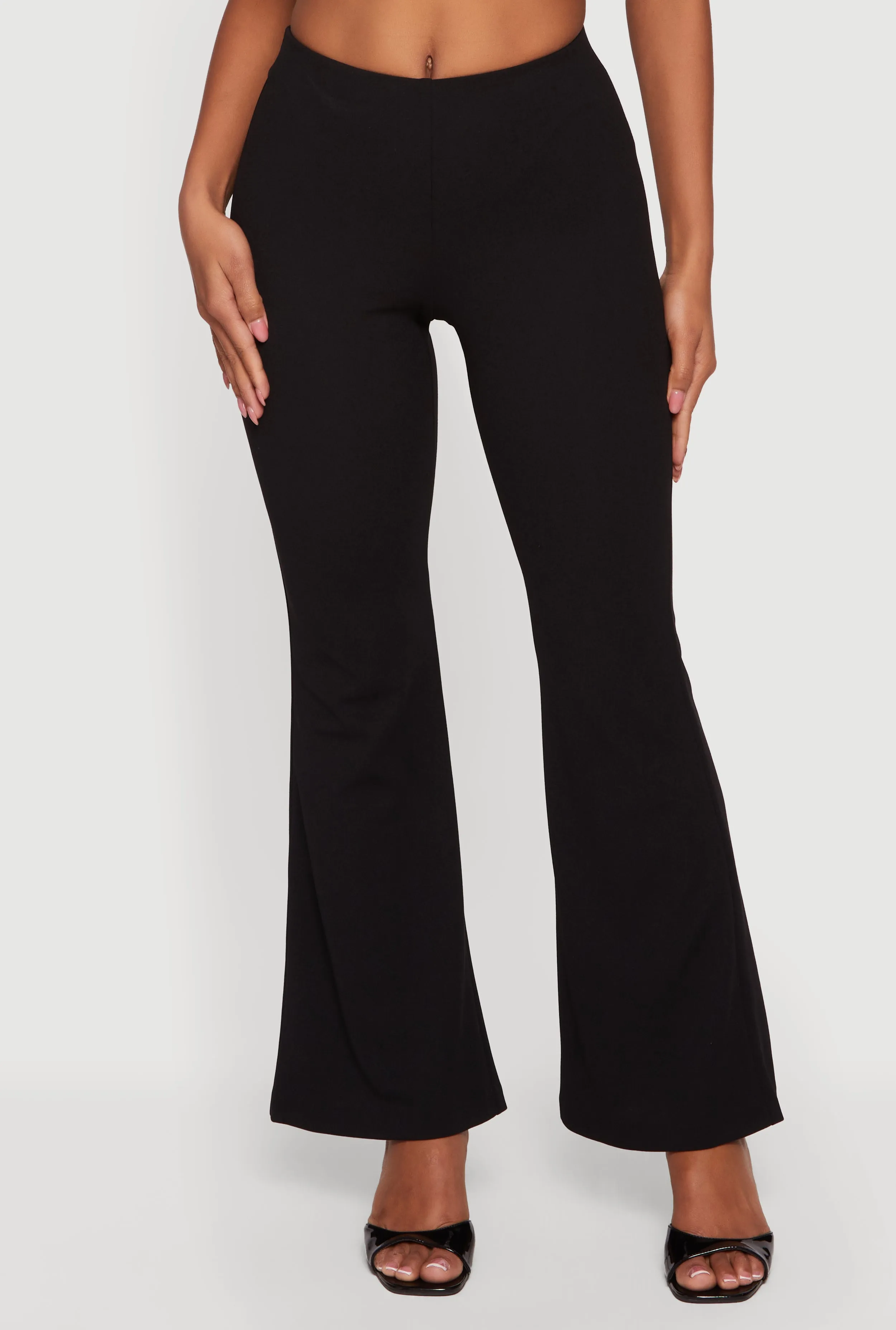 Crepe Knit Pull On Flare Pants sold by Rainbow product image thumbnail 3