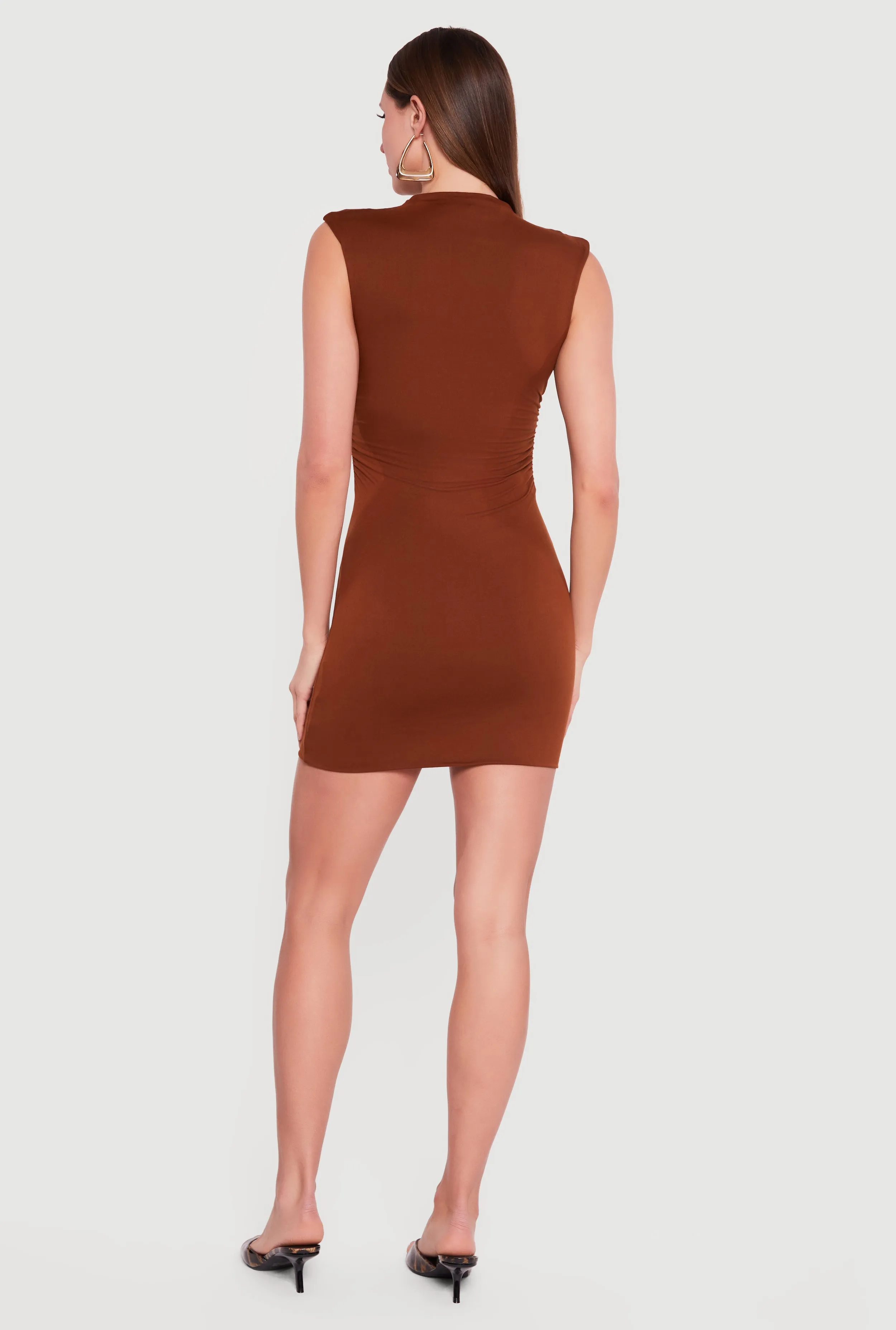 Sleeveless Mock Neck Mini Dress sold by Rainbow product image thumbnail 3