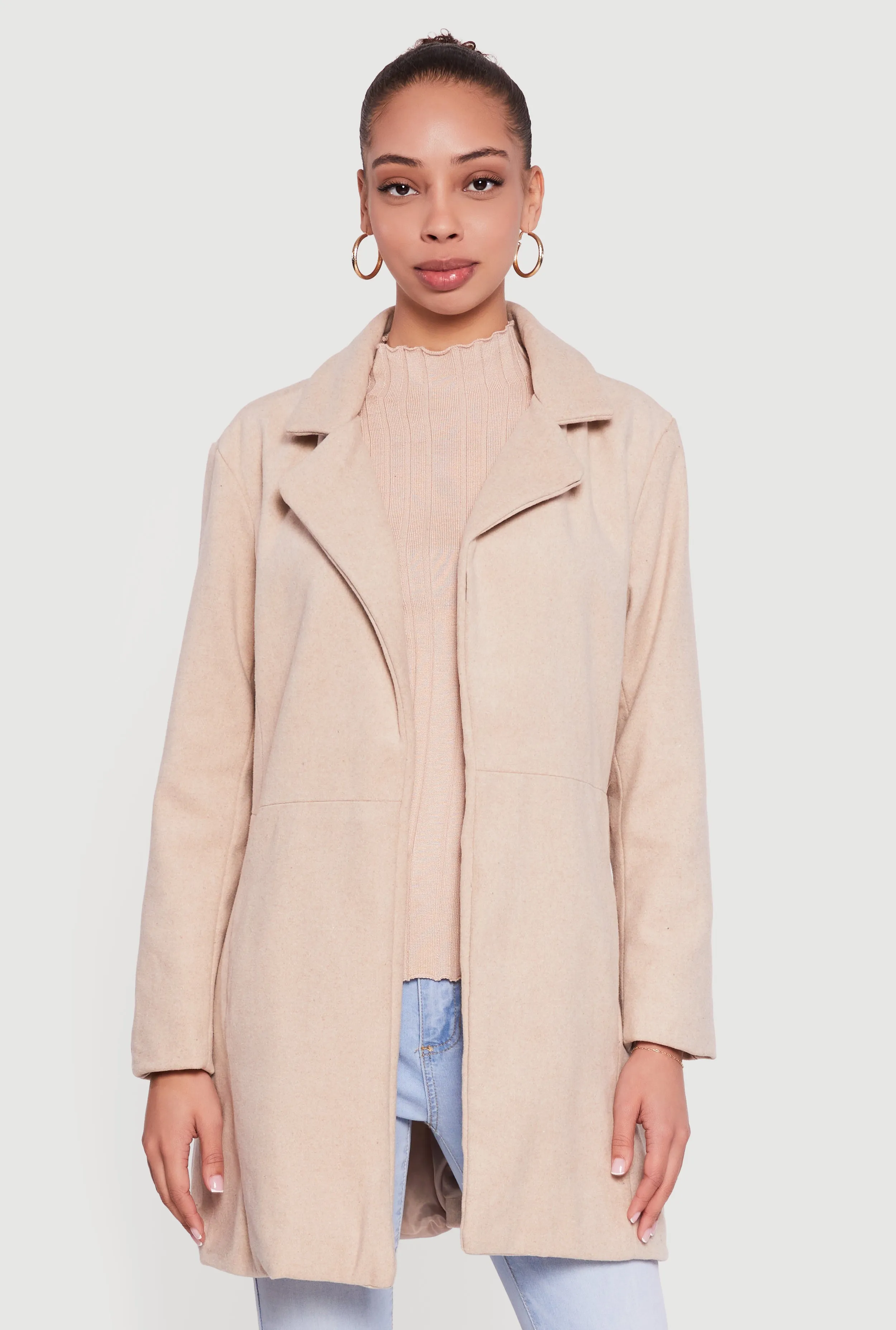 Wool Collared Wrap Coat sold by Rainbow product image thumbnail 2