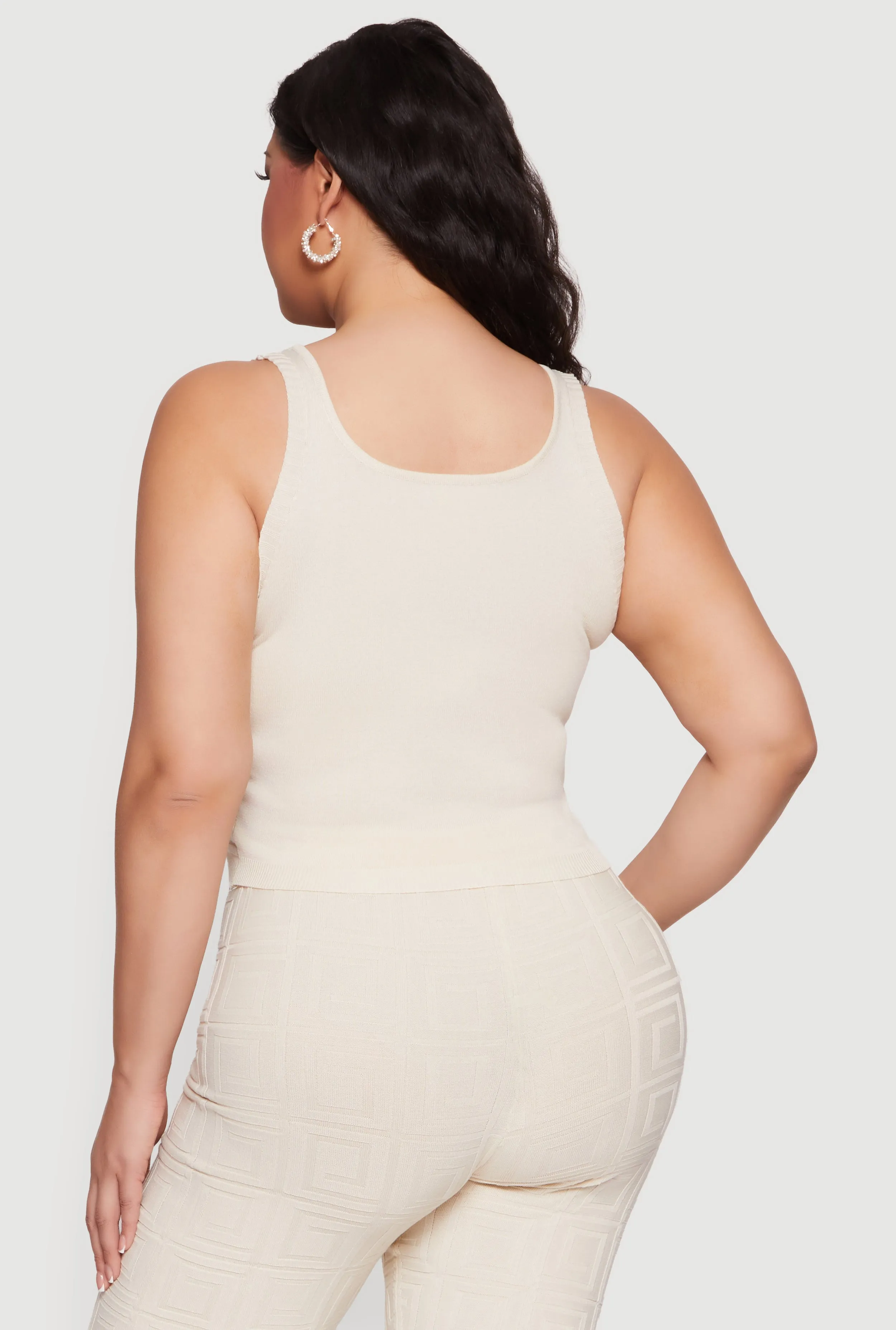 Plus Size Greek Key Knit Sleeveless Top sold by Rainbow product image thumbnail 5