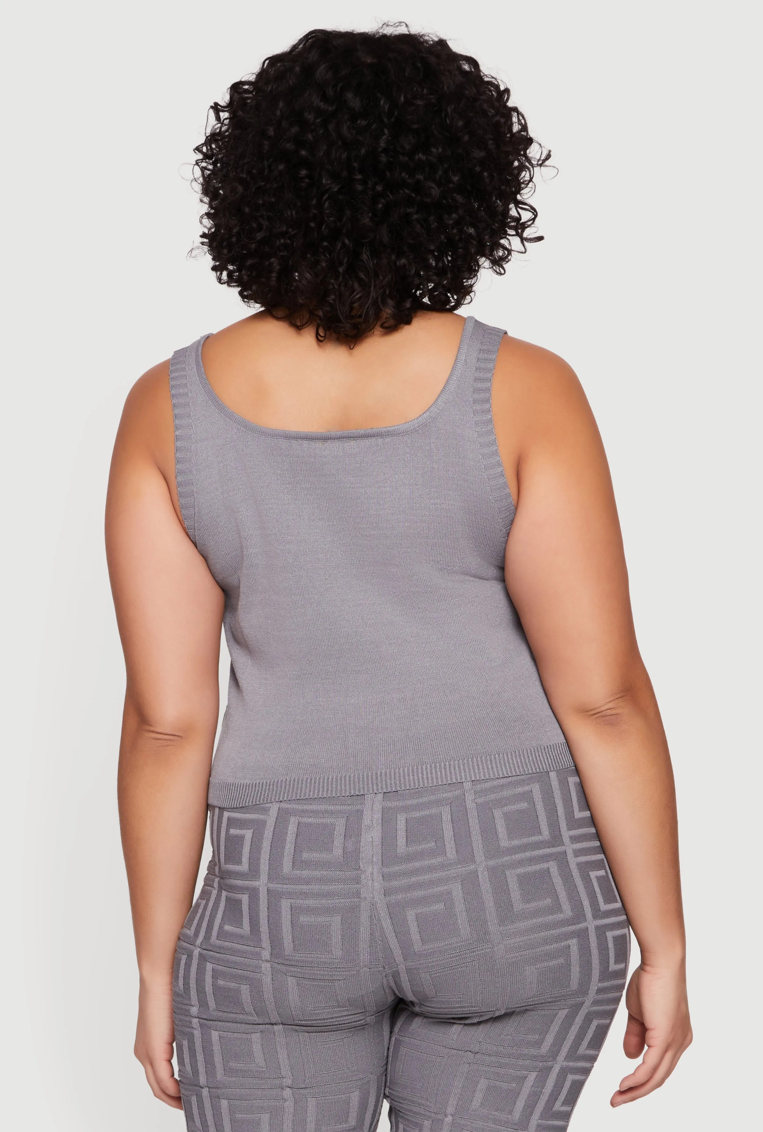 Plus Size Greek Key Knit Sleeveless Top sold by Rainbow product image thumbnail 5
