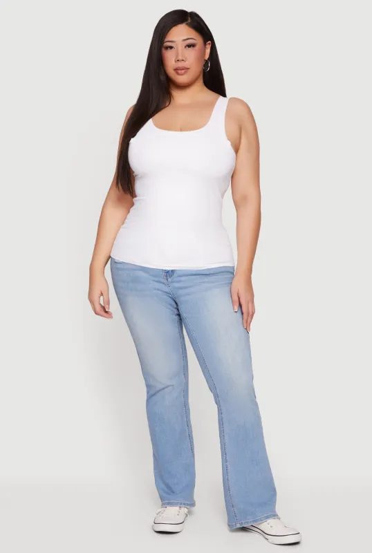 Plus Size Seamless Double Layered Tank Top sold by Rainbow