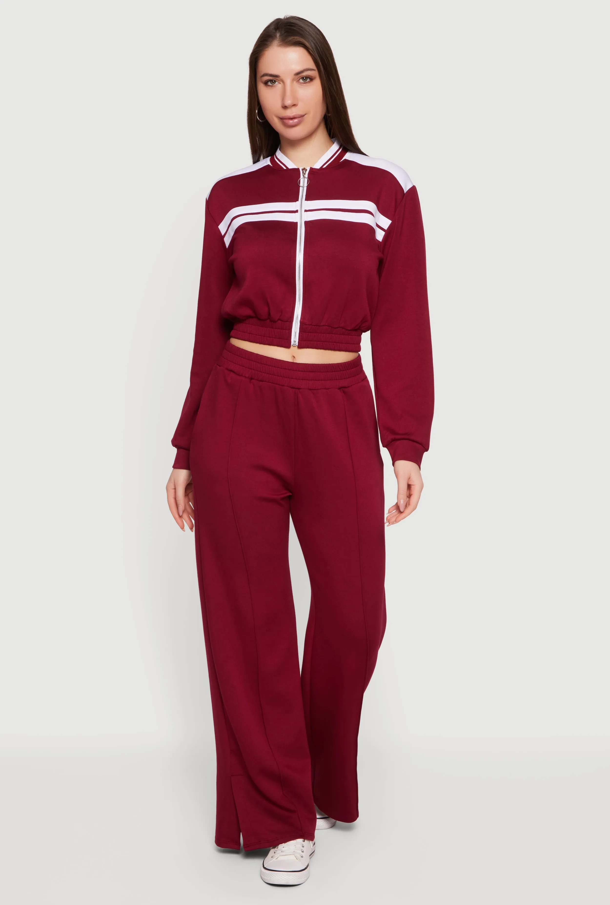 Varsity Stripe Zip Front Track Jacket sold by Rainbow product image thumbnail 2