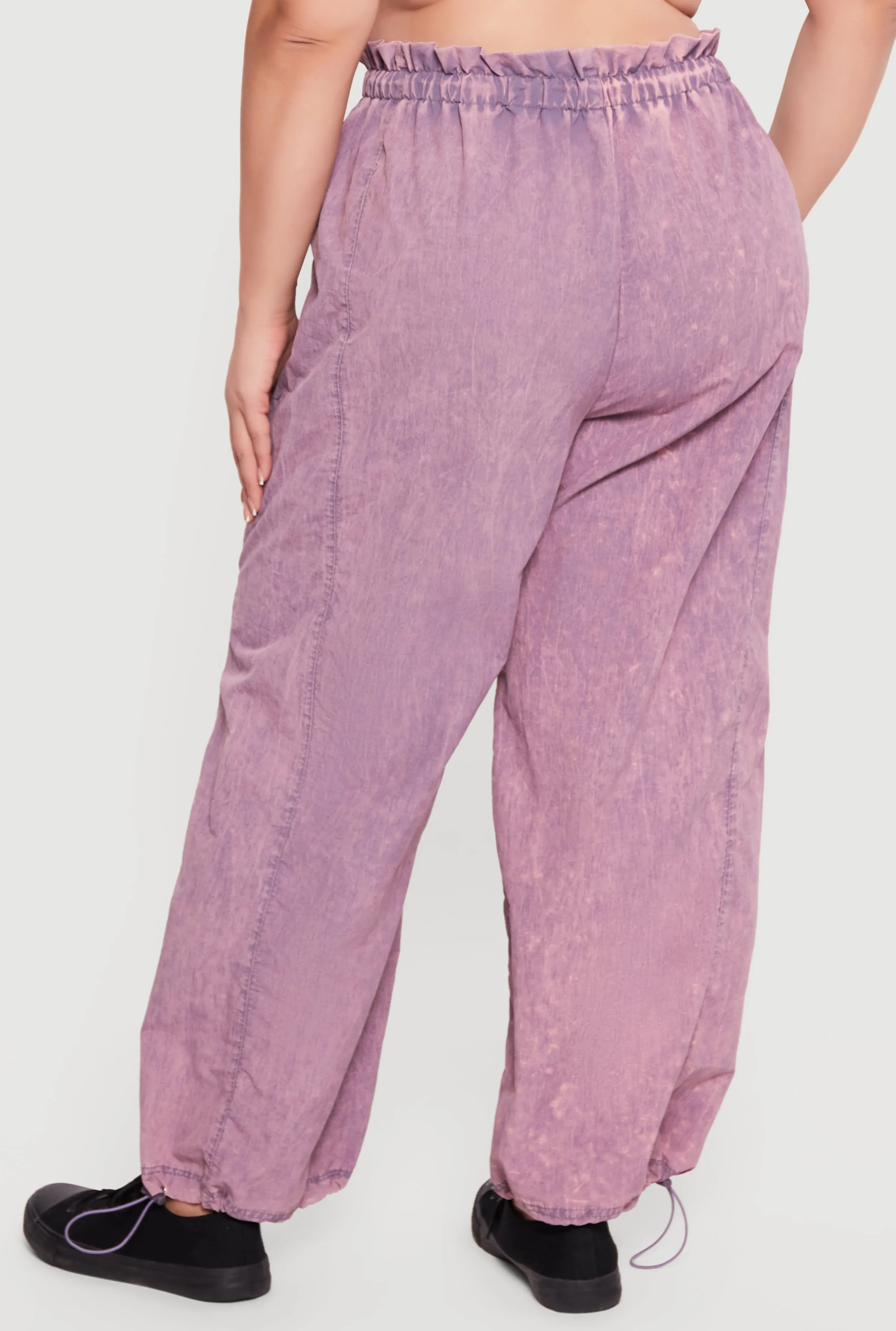 Plus Size Acid Wash Toggle Drawstring Joggers sold by Rainbow product image thumbnail 5