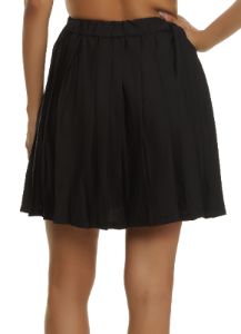 High Waisted Pleated Skirt sold by Rainbow