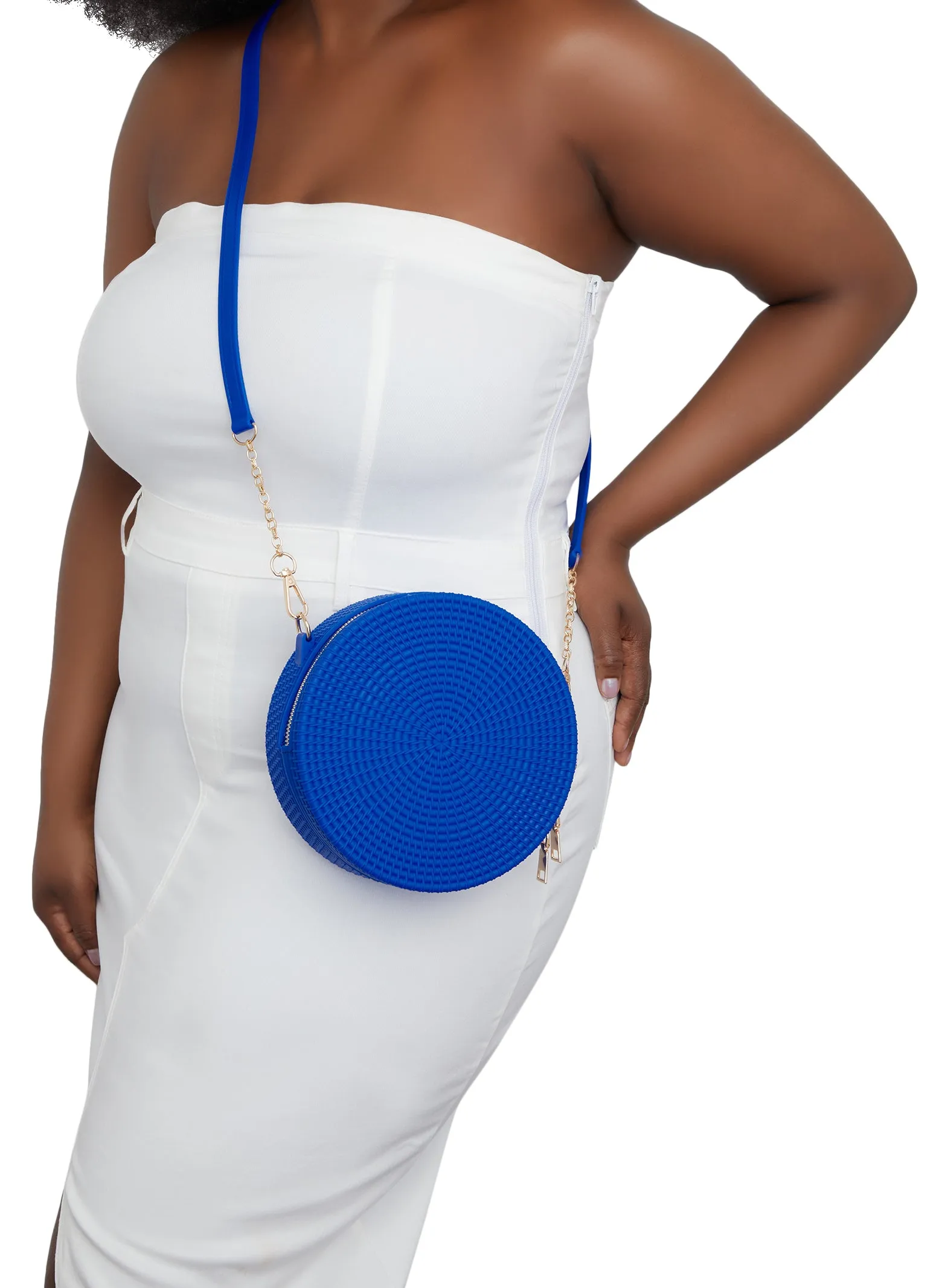 Textured Silicone Circular Crossbody Bag sold by Rainbow