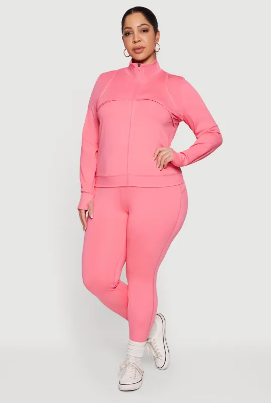 Plus Size Stretchy High Waisted Yoga Leggings sold by Rainbow