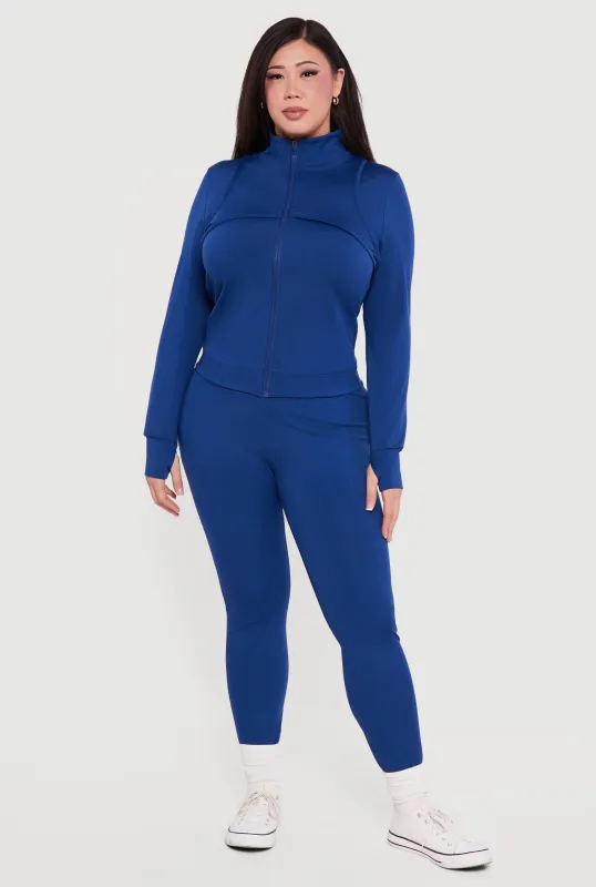 Plus Size Stretchy High Waisted Yoga Leggings sold by Rainbow