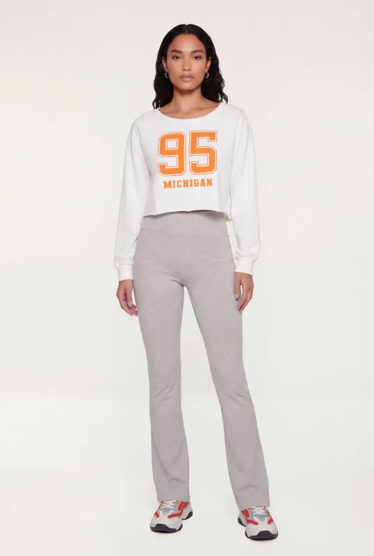 Cropped Long Sleeve Graphic Sweatshirt sold by Rainbow
