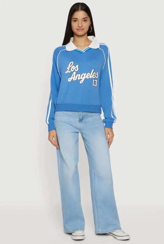 Los Angeles 13 Graphic Polo Sweatshirt sold by Rainbow
