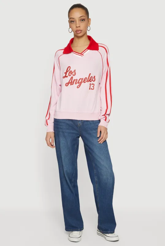 Los Angeles 13 Graphic Polo Sweatshirt sold by Rainbow