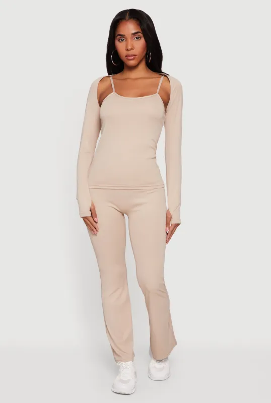 High Waisted Boot Cut Leggings sold by Rainbow