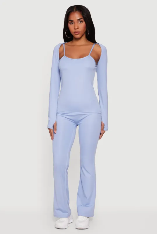 High Waisted Boot Cut Leggings sold by Rainbow